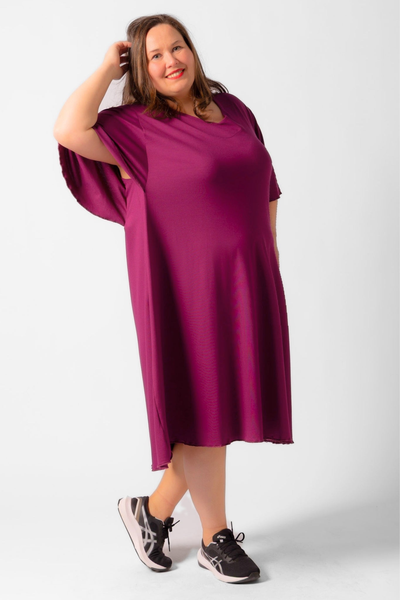 Jurk Karin 110cm | A-lijn | Viscose | Vlindermouw