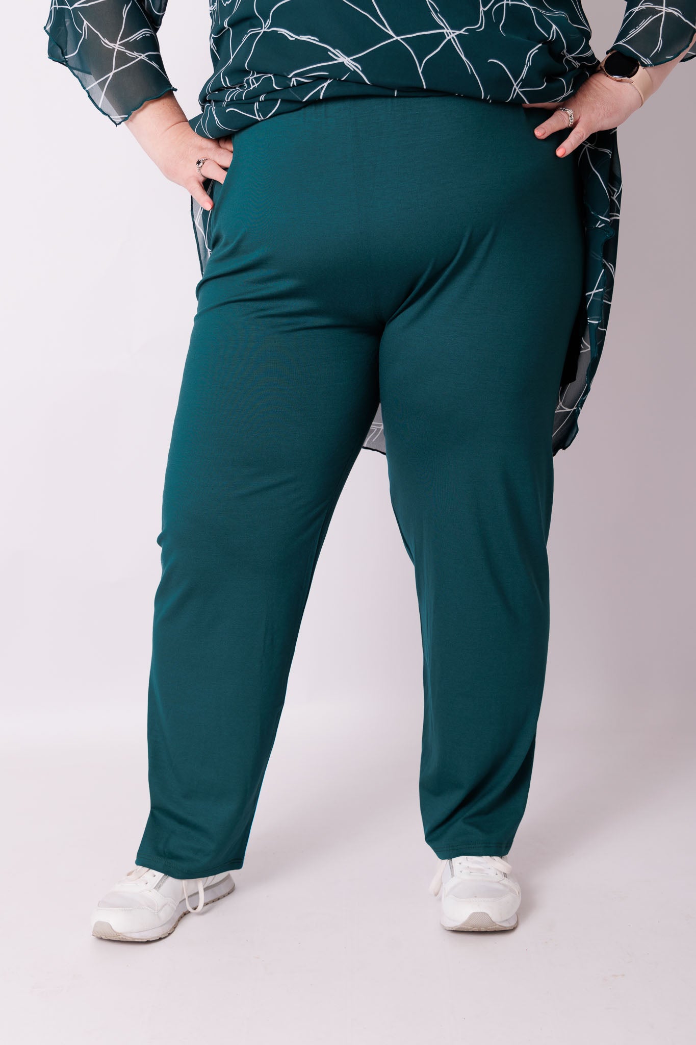 Klassieke broek rechte pijpen viscose | binnenbeenlengte 70-75cm
