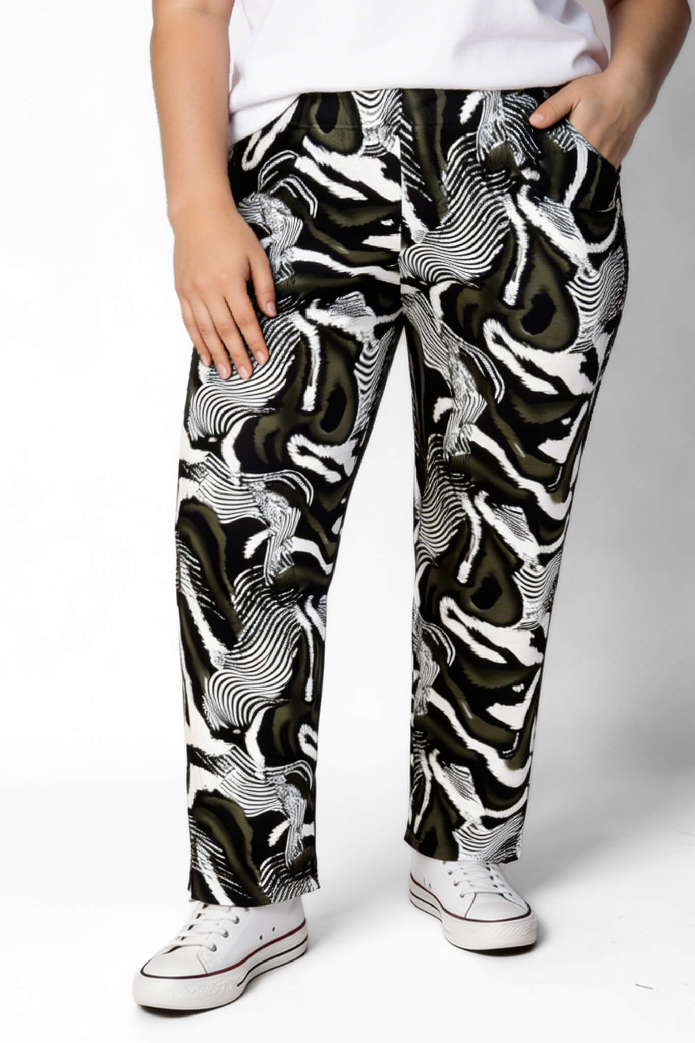 Klassieke Broek met Zakken | Viscose | Mono Muse | 74cm binnenbeenlengte