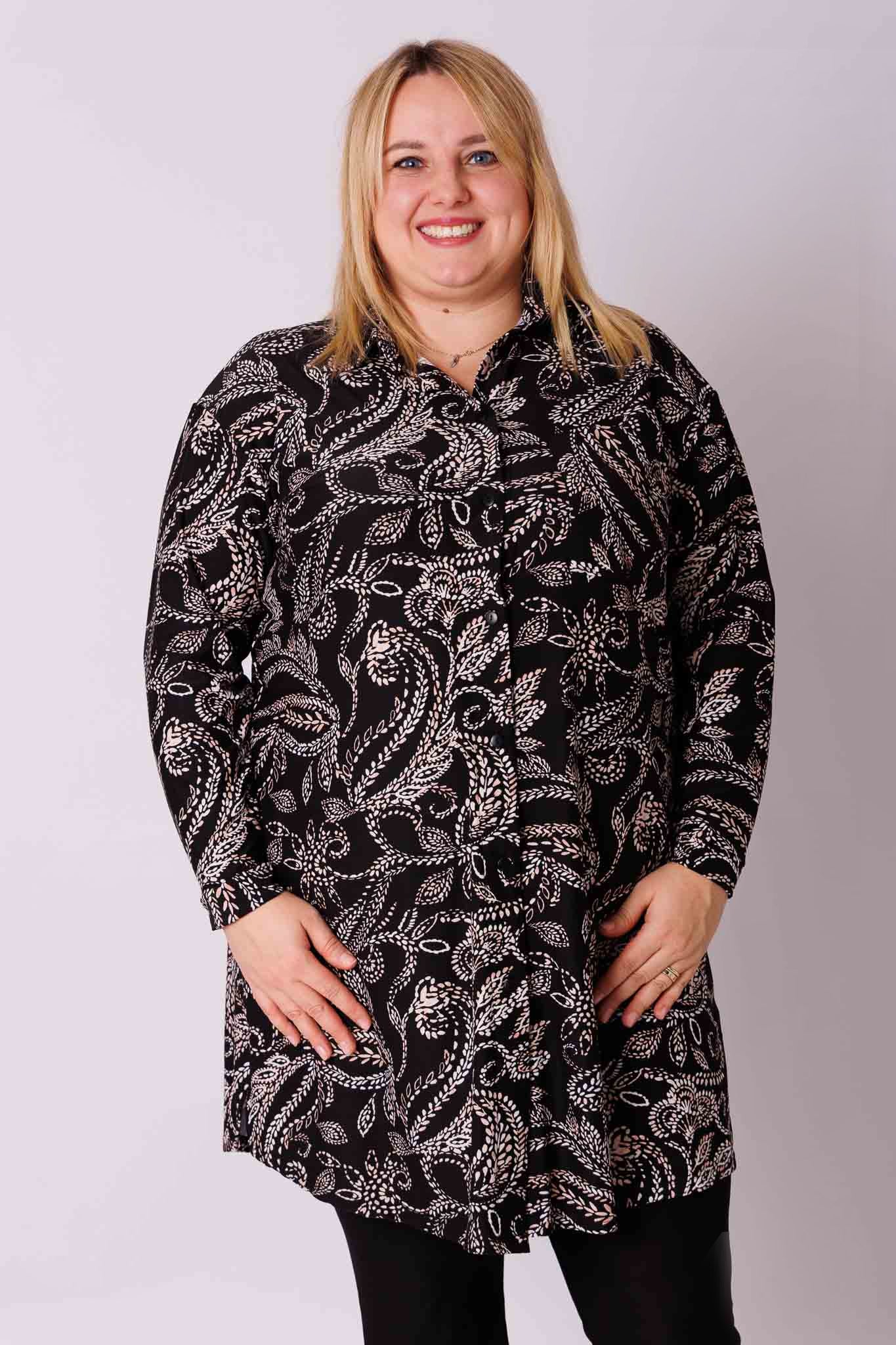 Blouse Tonny A-lijn paisley kimo