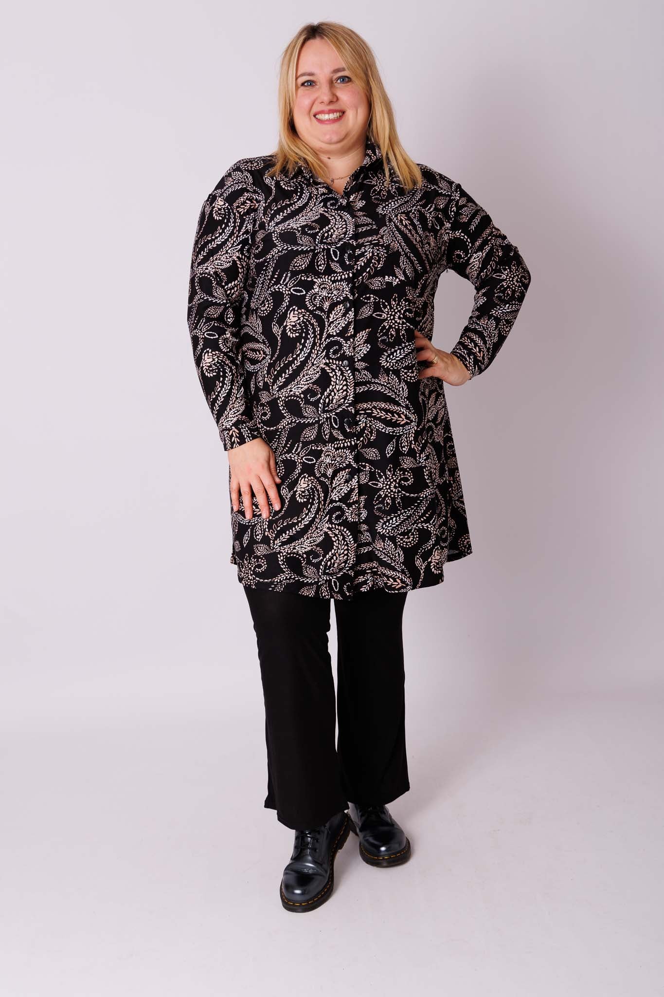Blouse Tonny A-lijn paisley kimo