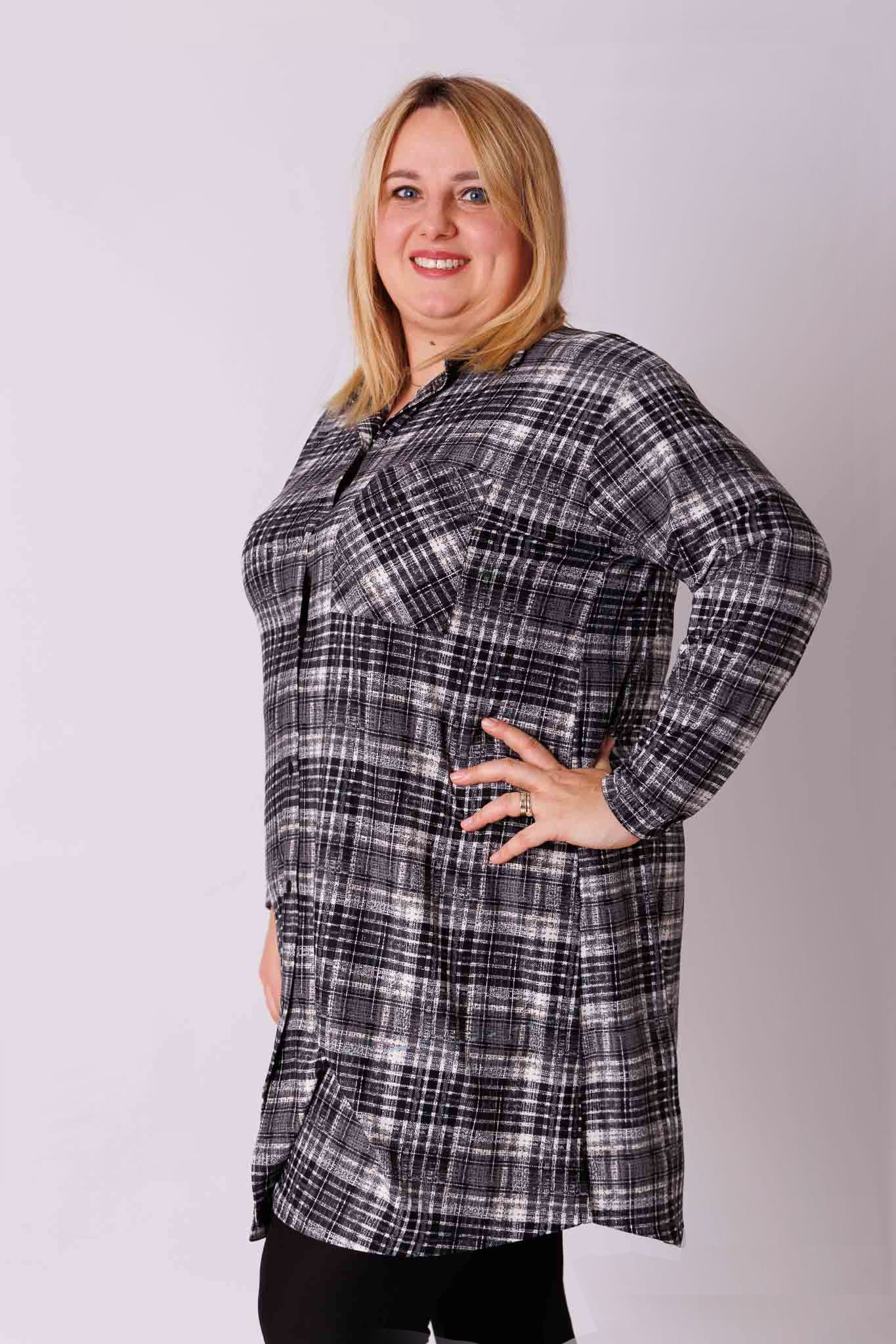 Blouse Tonny A-lijn ruit kimo