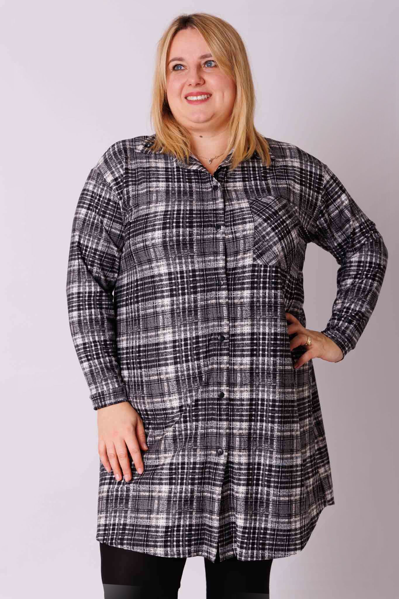 Blouse Tonny A-lijn ruit kimo