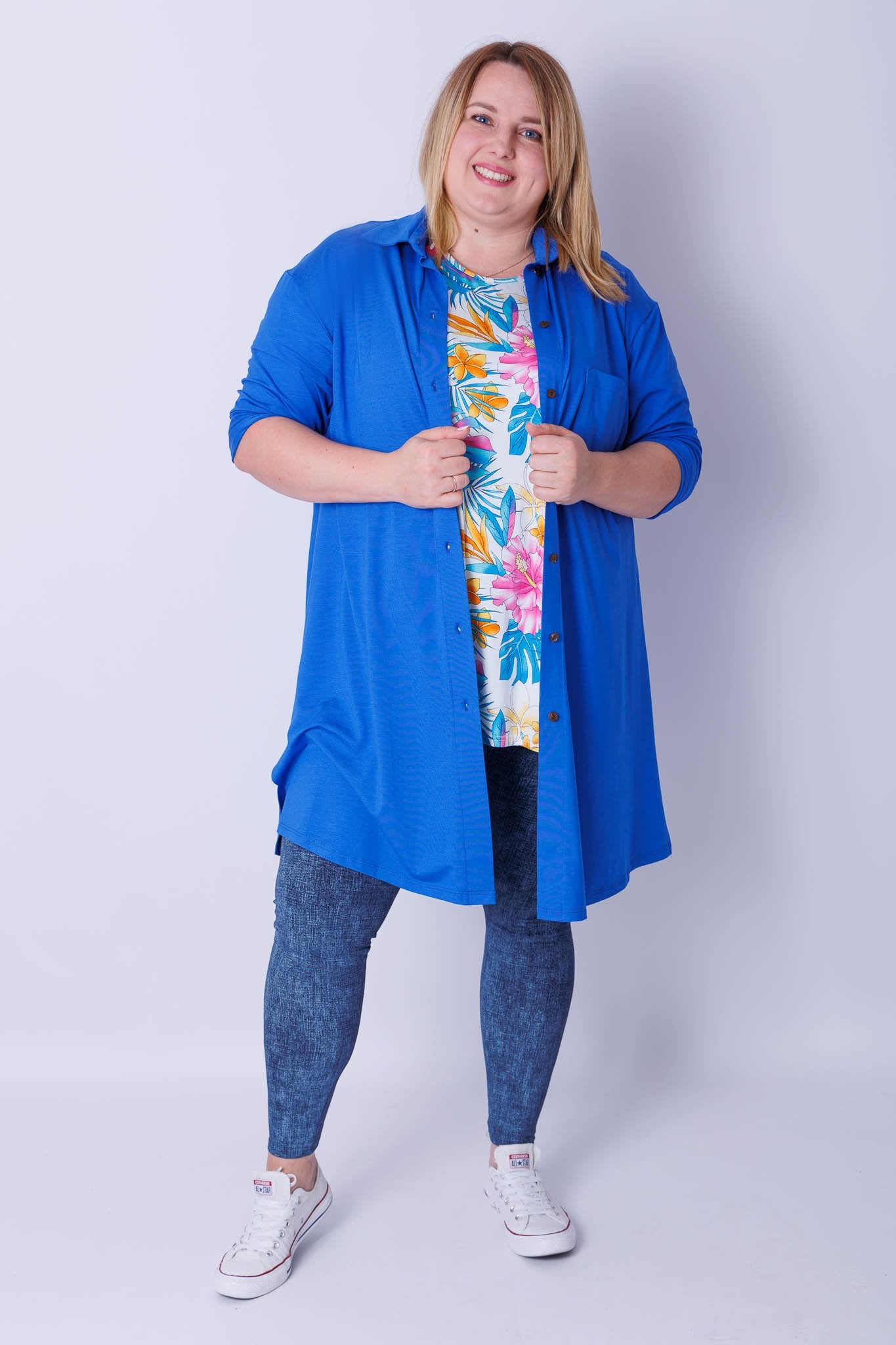 Blouse Tonny | A-lijn | lange mouw | Viscose | 105cm