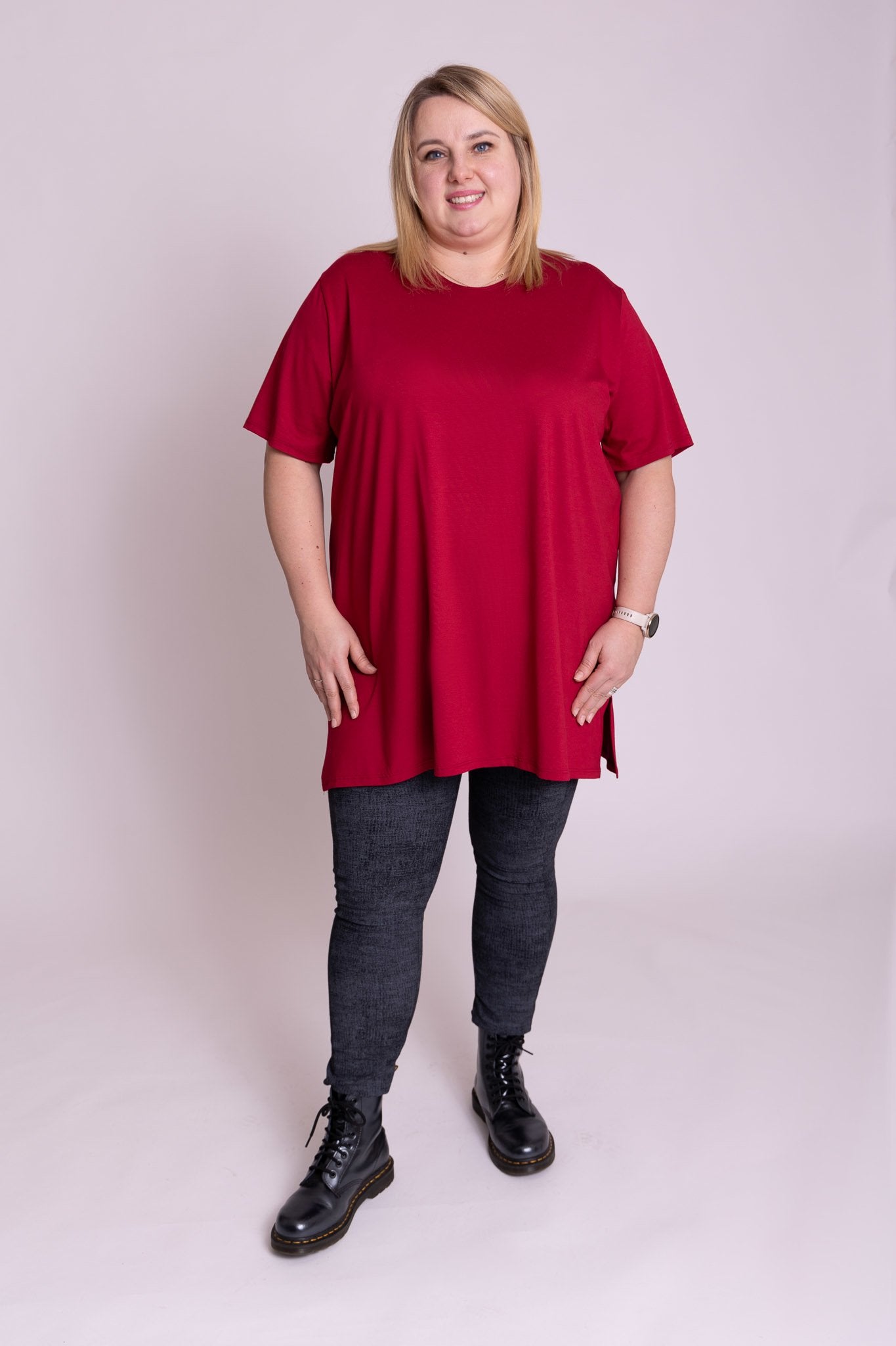 Winterlegging als broek met zakken in jeans look zwart t/m maat 60
