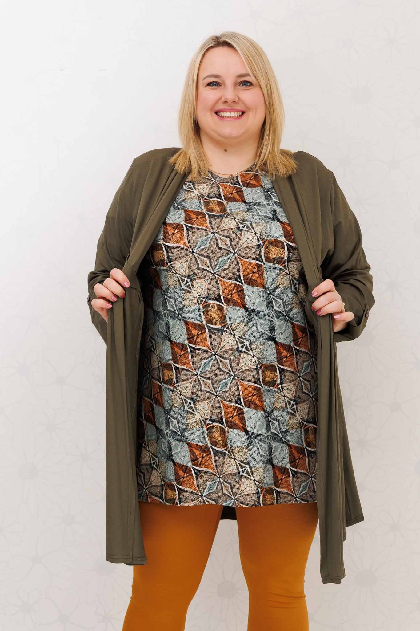 Shirt Eva diamant viscose 90cm