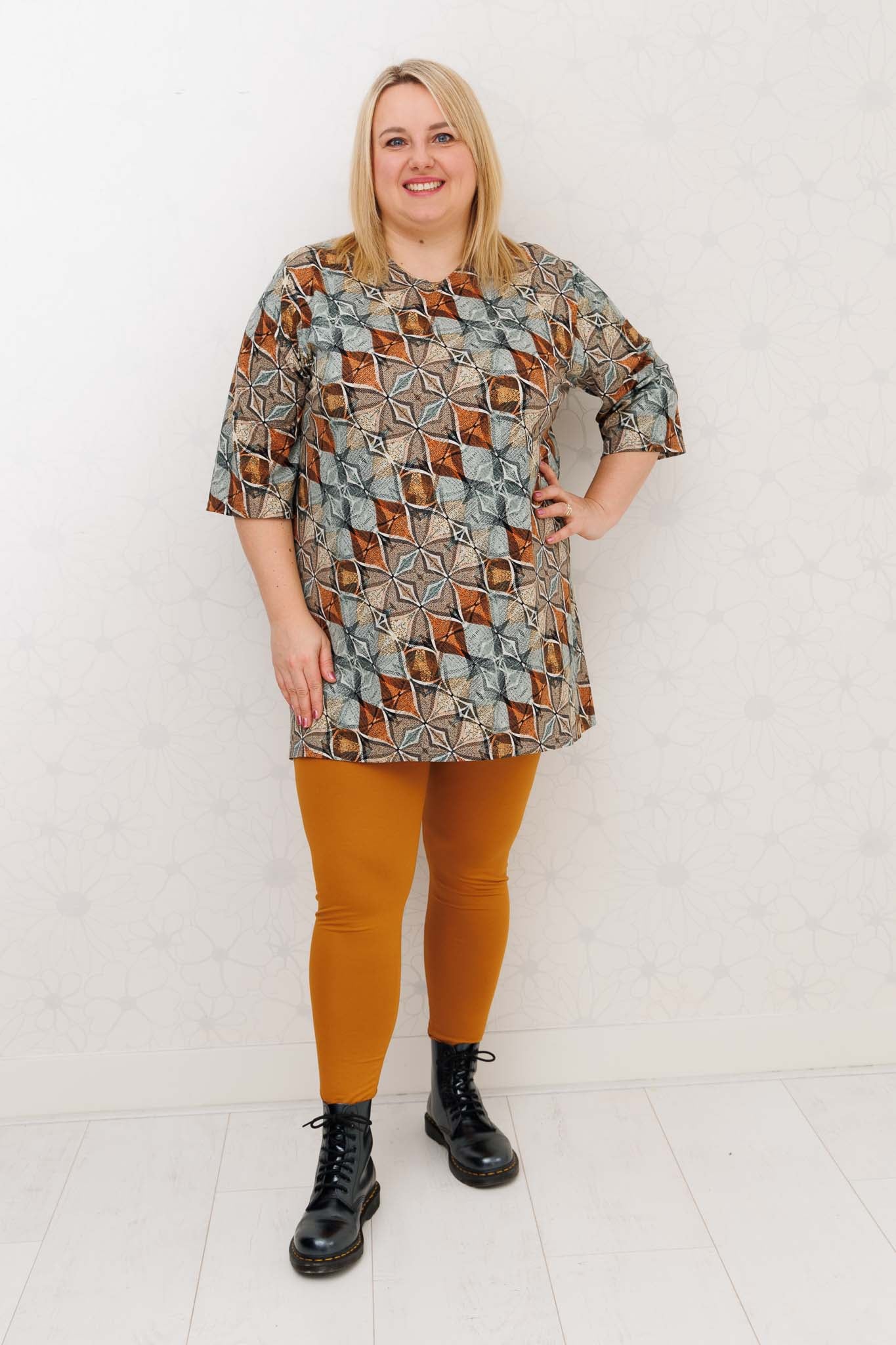 Shirt Eva diamant viscose 90cm