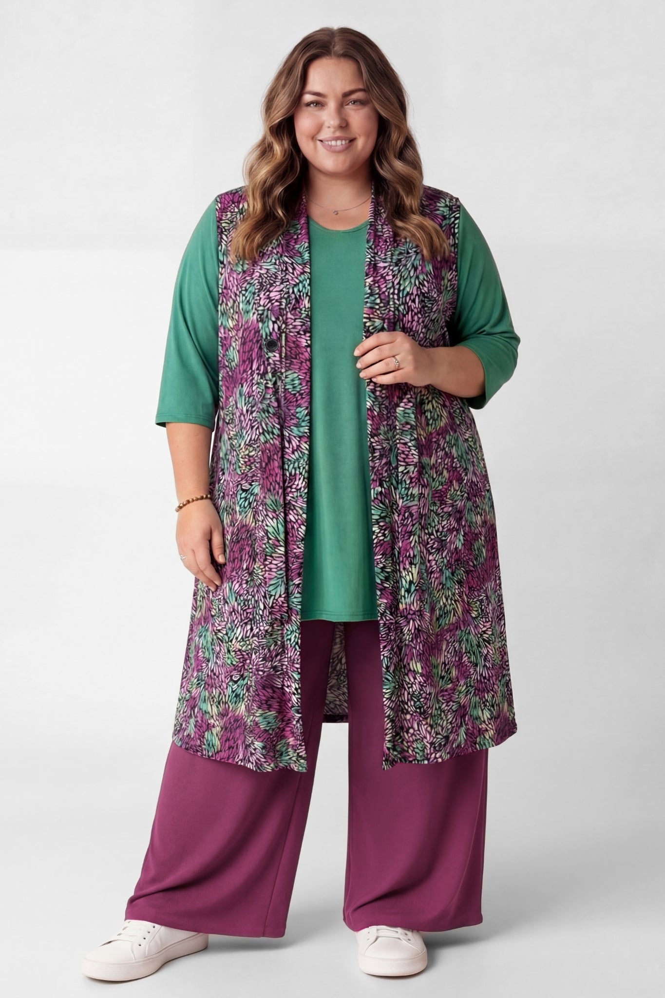 Mouwloze vestje Caroline | Twee lengtes | Maat 48/54