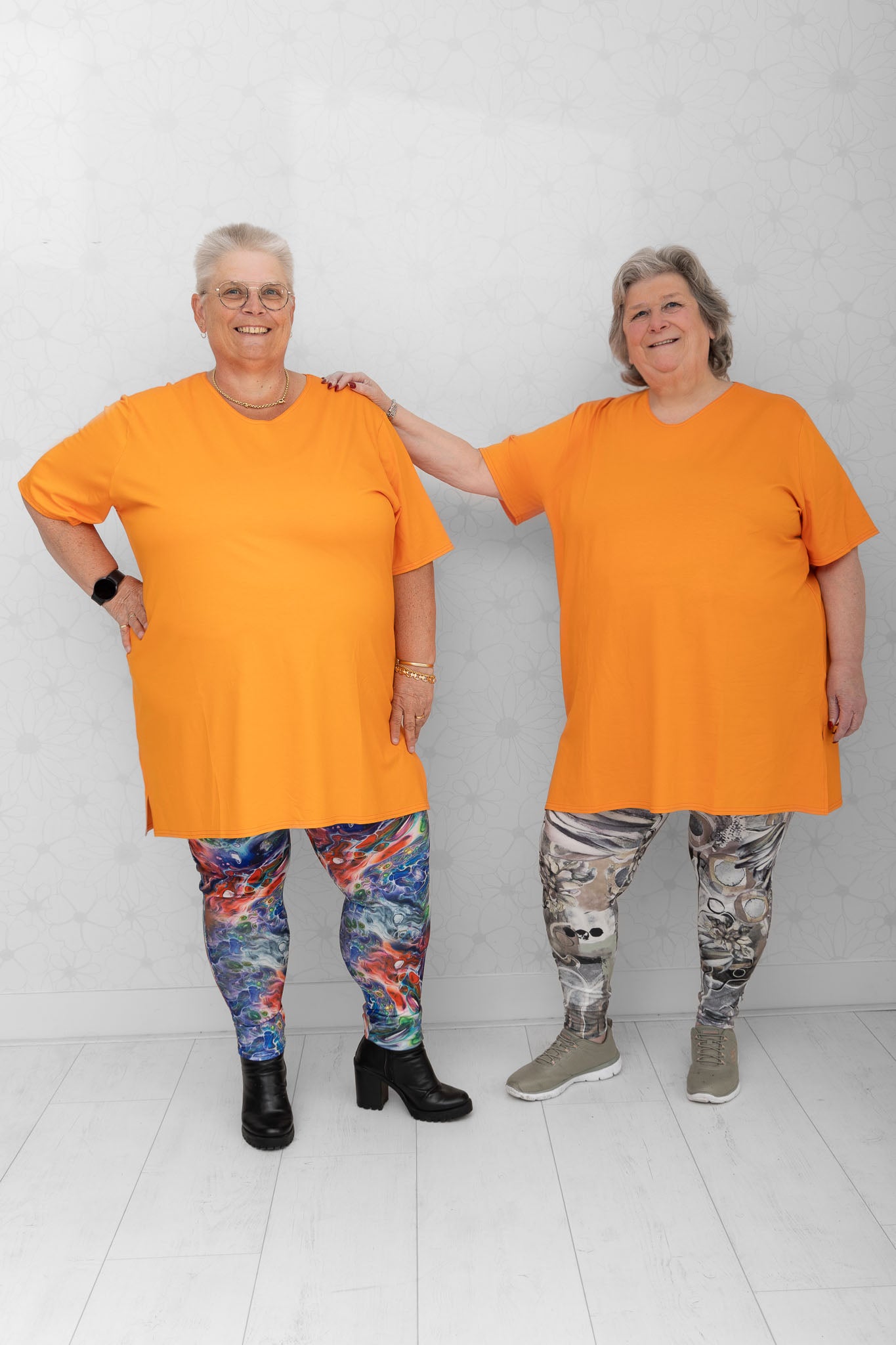 T-shirt Eva 90 cm oranje viscose