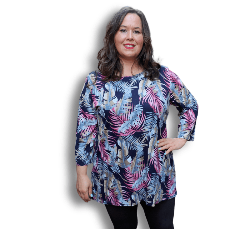 Shirt 3/4 mouwen ca 80 cm lang