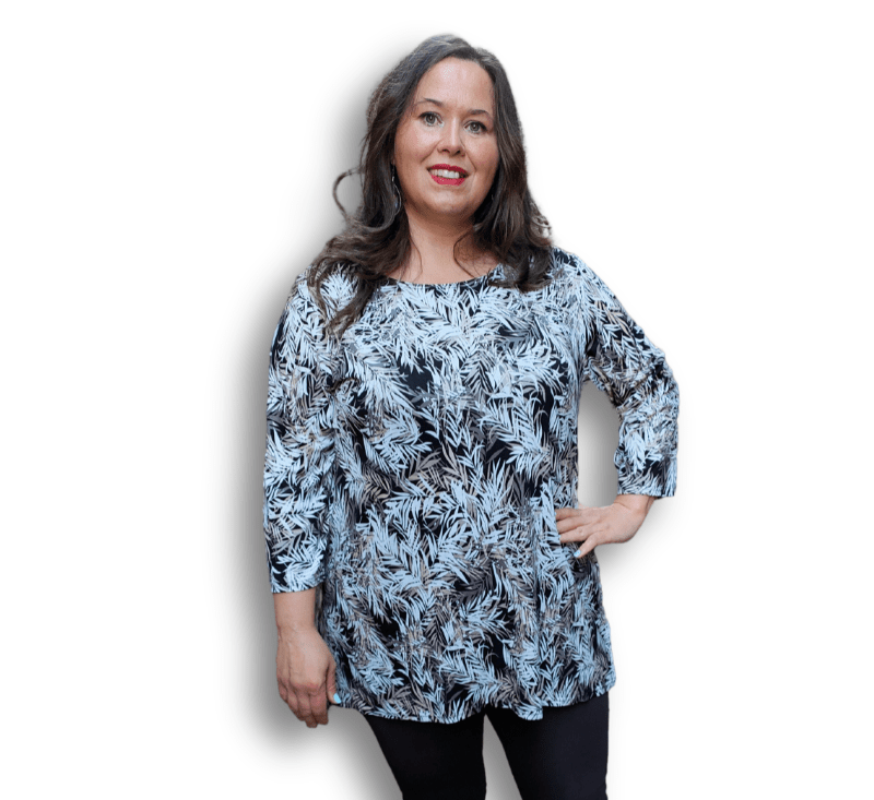 Shirt 3/4 mouwen ca 80 cm lang