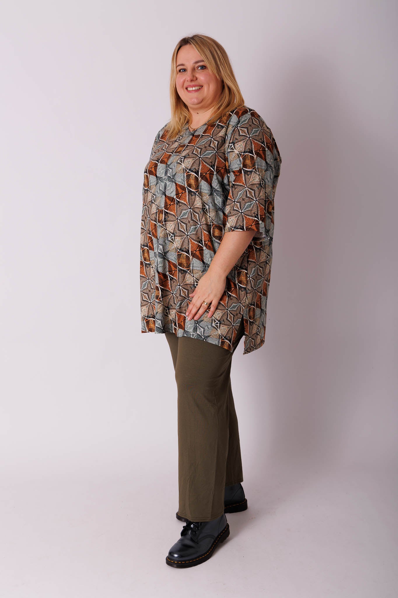 Shirt Eva diamant viscose 90cm