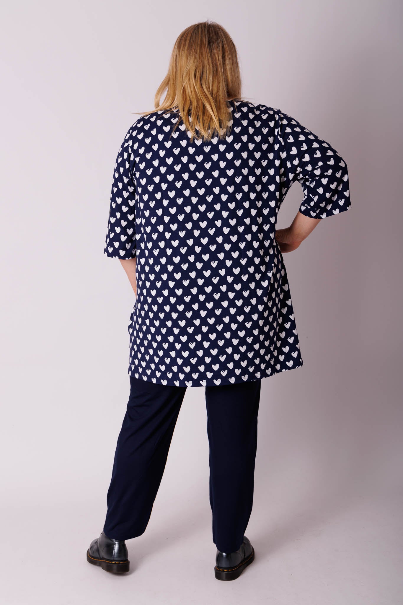 Shirt Eva hartjes viscose 90cm