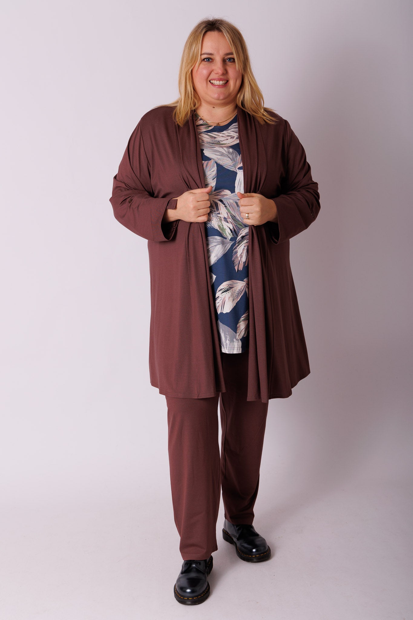 Shirt Eva bladeren viscose 90cm