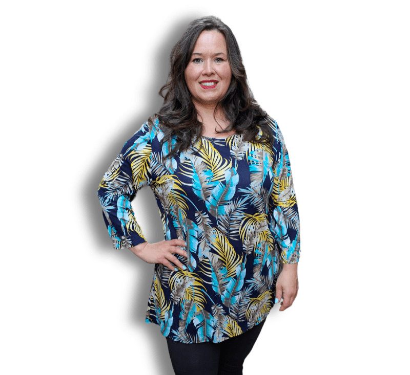 Shirt 3/4 mouwen ca 80 cm lang