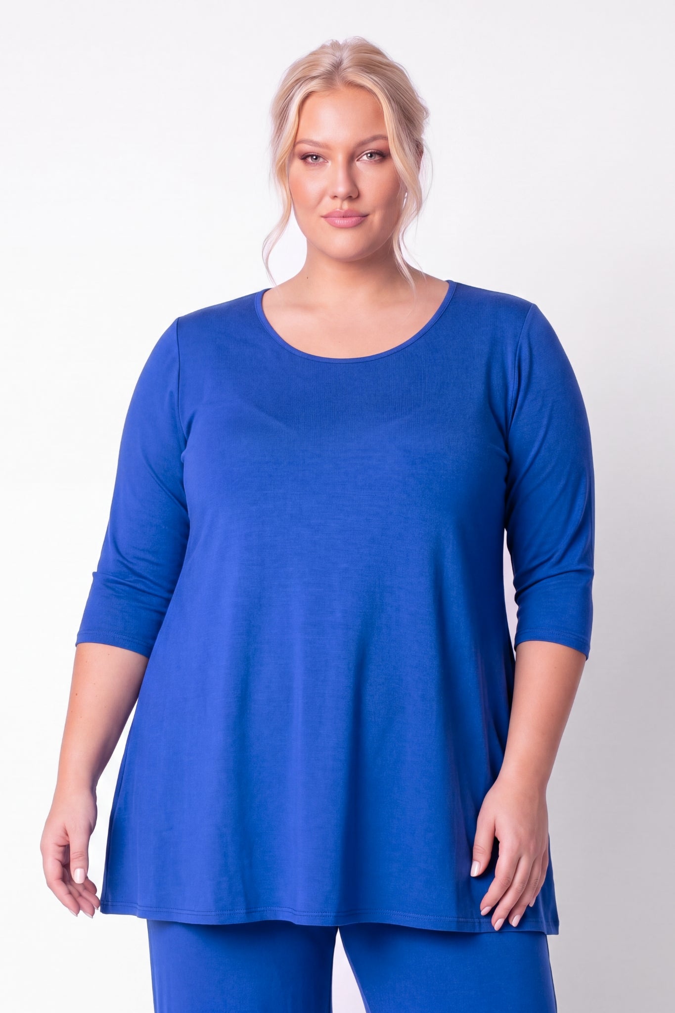 A-lijn shirt Durkje | 3/4 mouwen | Viscose | ca 86 cm