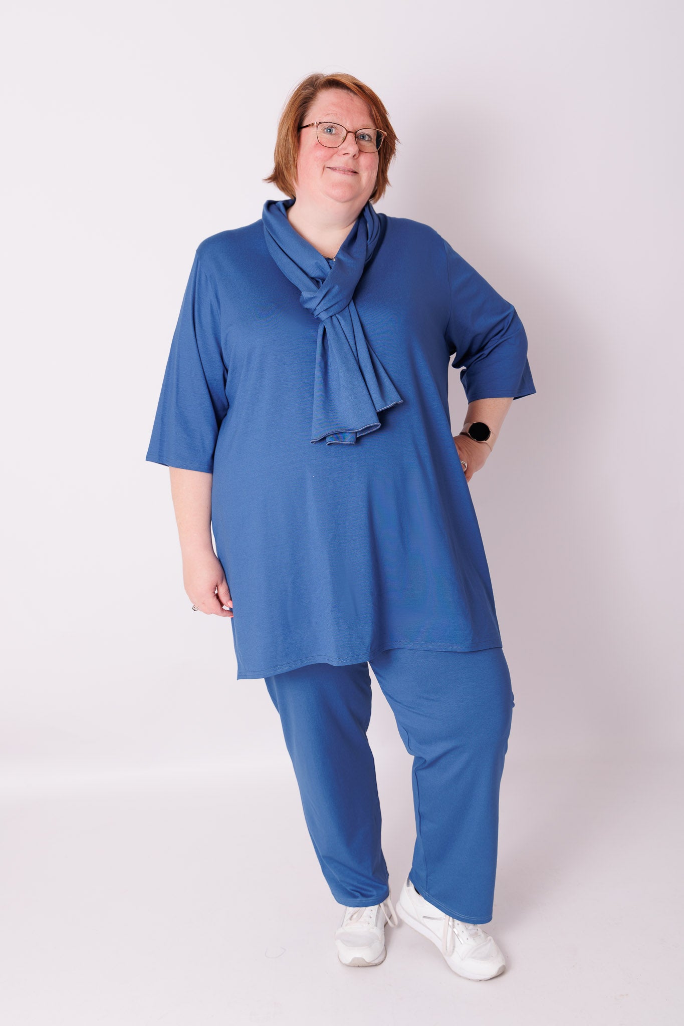 Klassieke broek rechte pijpen viscose | binnenbeenlengte 70-75cm