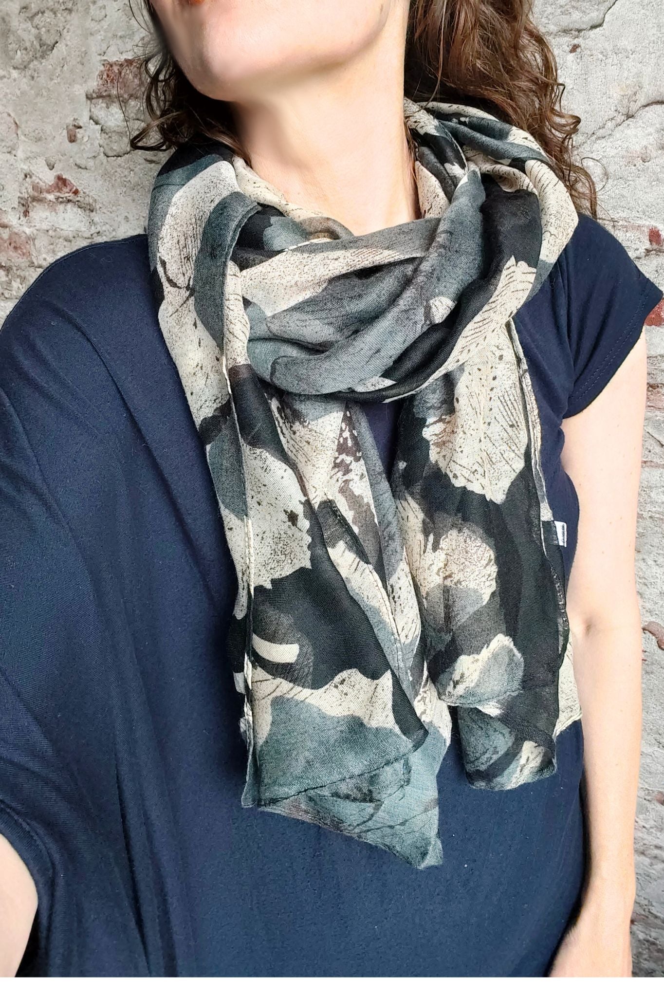 Sjaal aarde kleuren