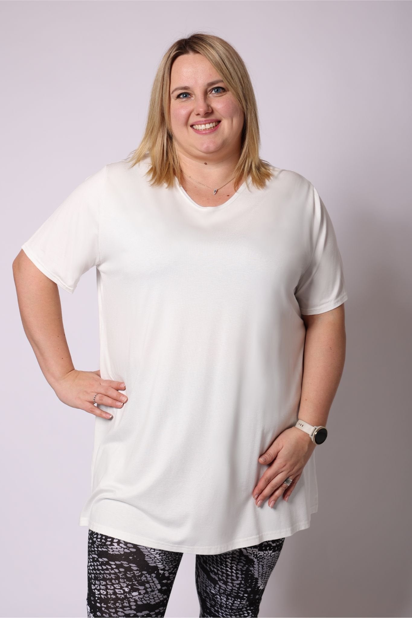T-shirt Eva viscose 90cm zomer kleurtjes
