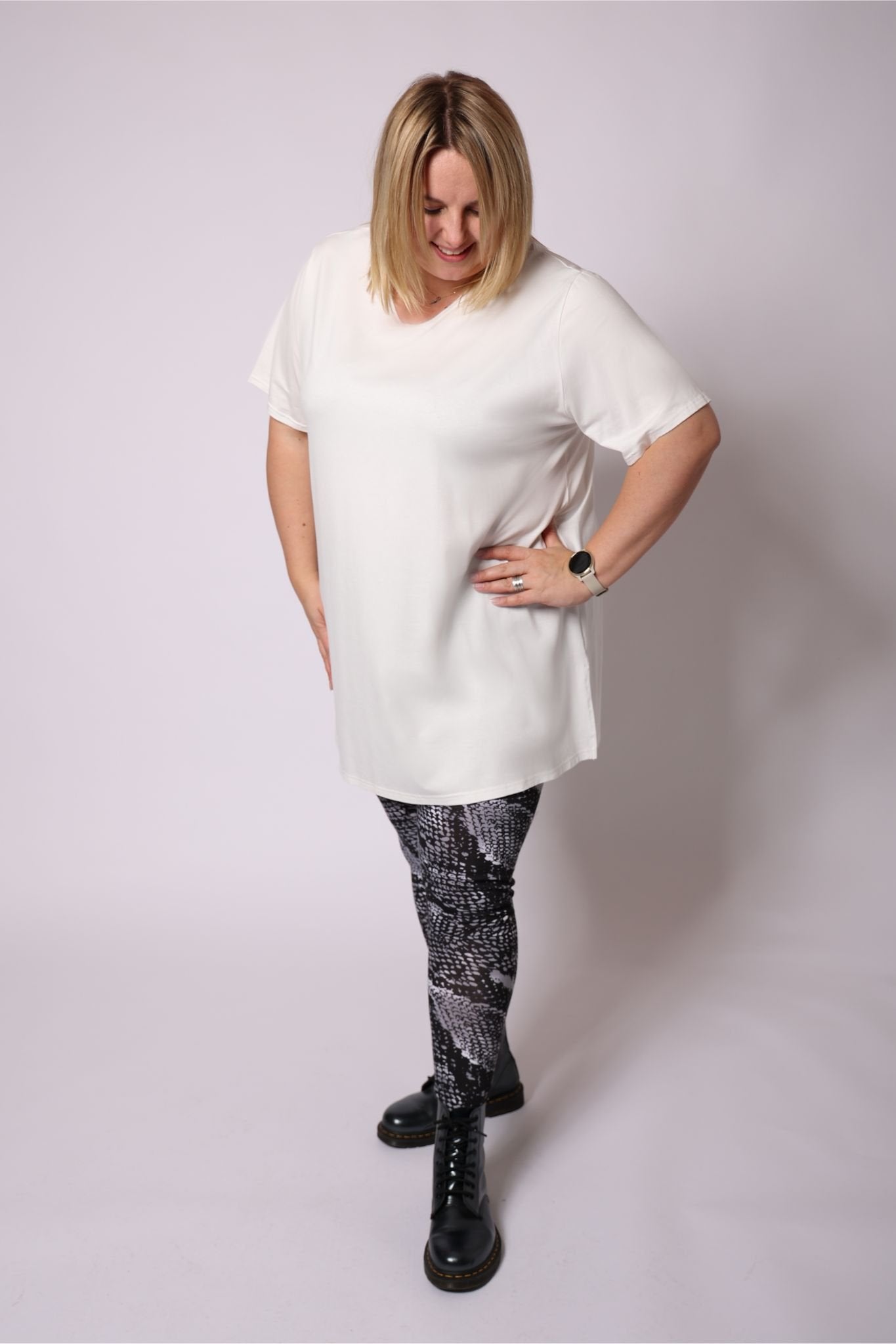T-shirt Eva viscose 90cm zomer kleurtjes