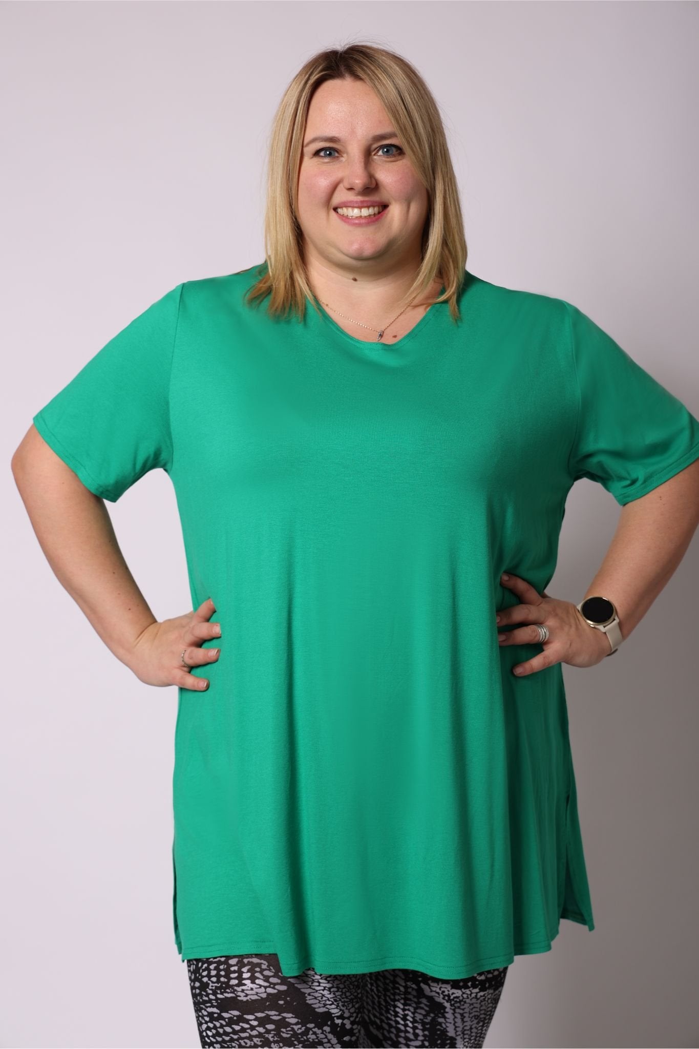 T-shirt Eva viscose 90cm zomer kleurtjes