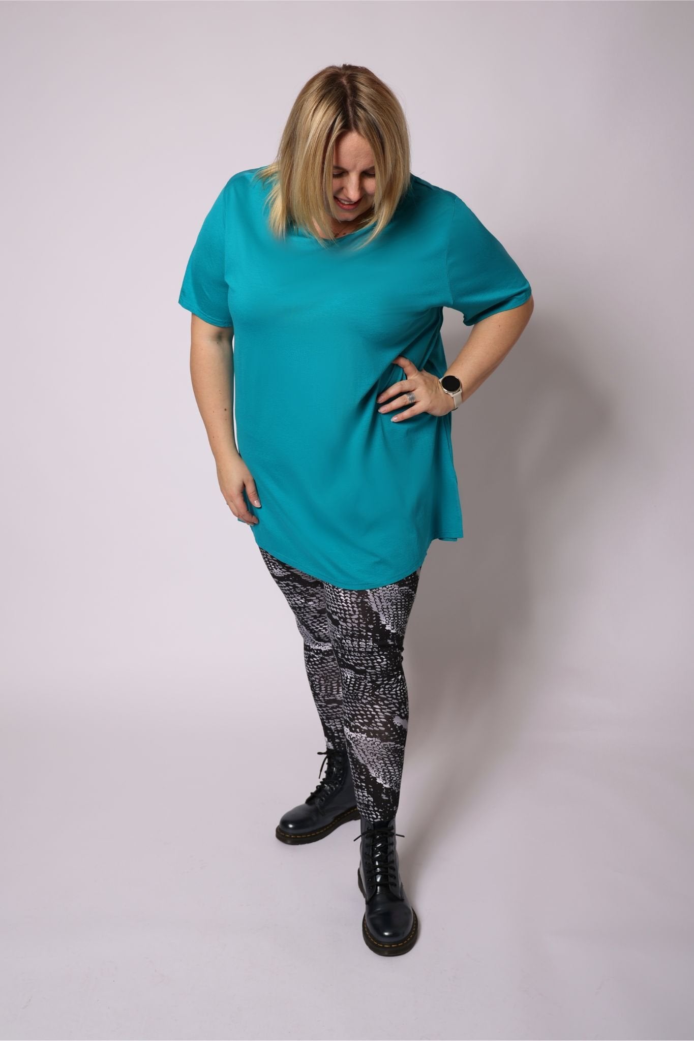 T-shirt Eva viscose 90cm geselcteerde kleuren uitverkoop