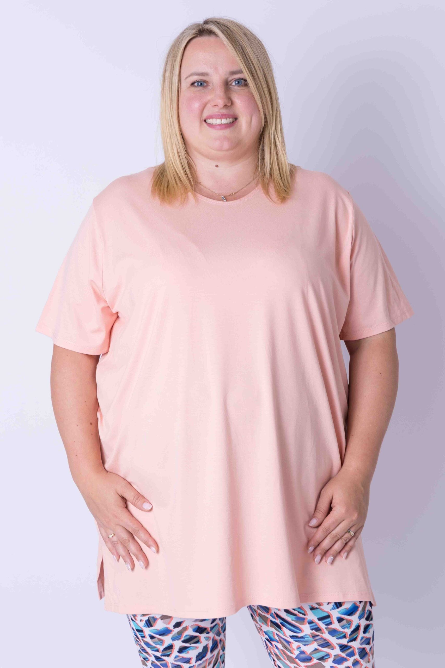T-shirt Eva viscose 90cm zomer kleurtjes