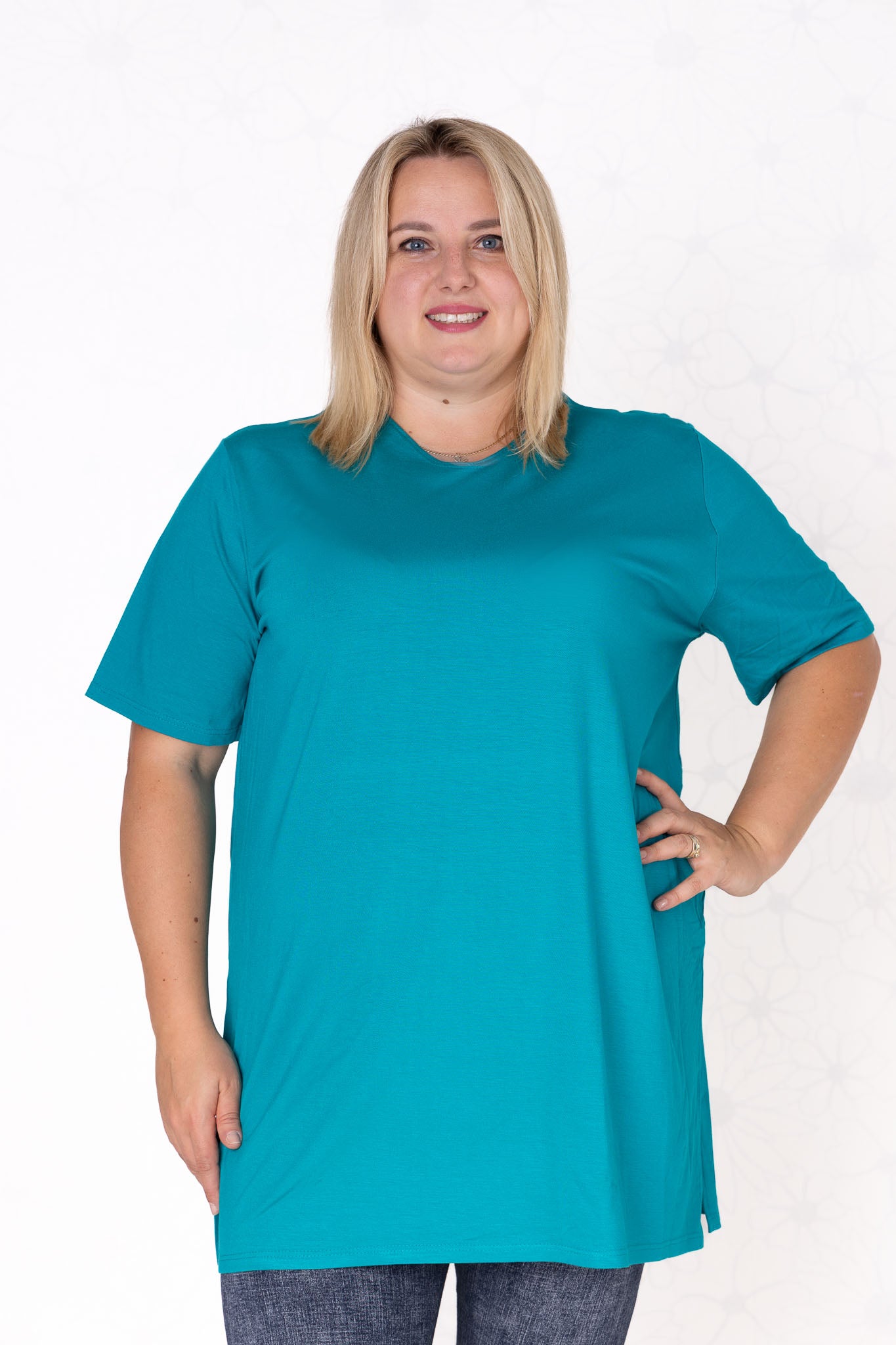 T-shirt Eva viscose 90cm geselcteerde kleuren uitverkoop