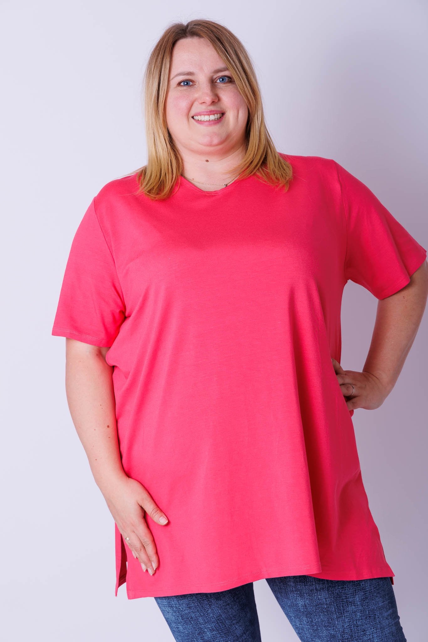 T-shirt Eva viscose 90cm zomer kleurtjes