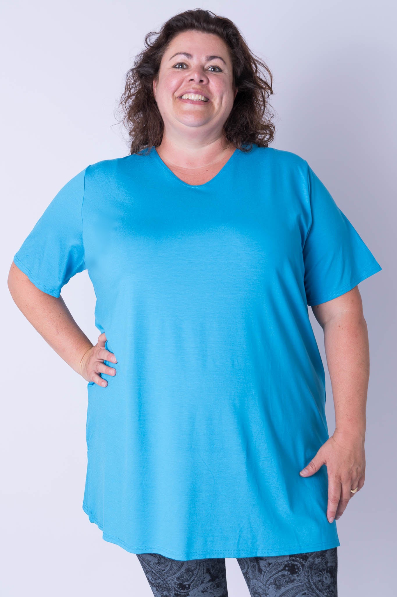 T-shirt Eva viscose 90cm zomer kleurtjes