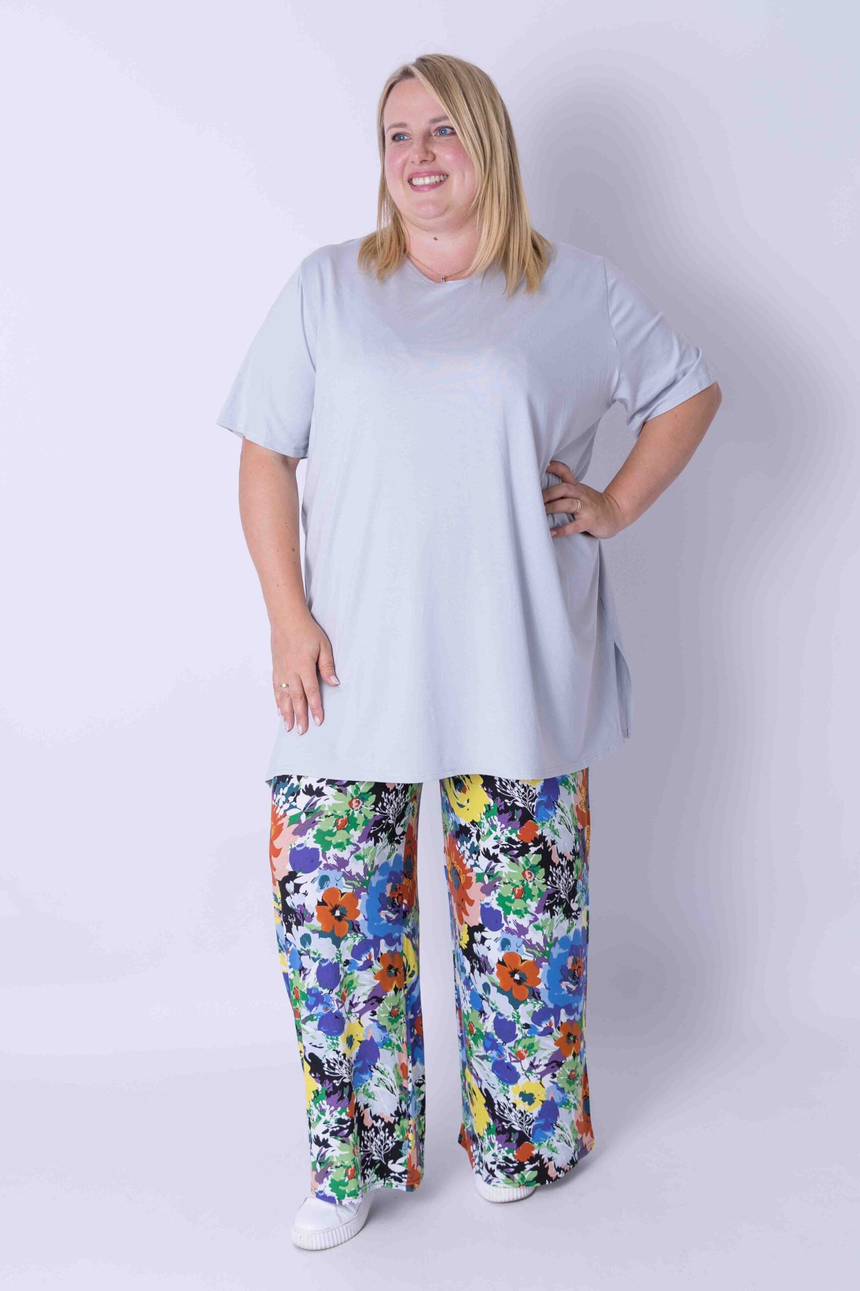T-shirt Eva viscose 90cm zomer kleurtjes