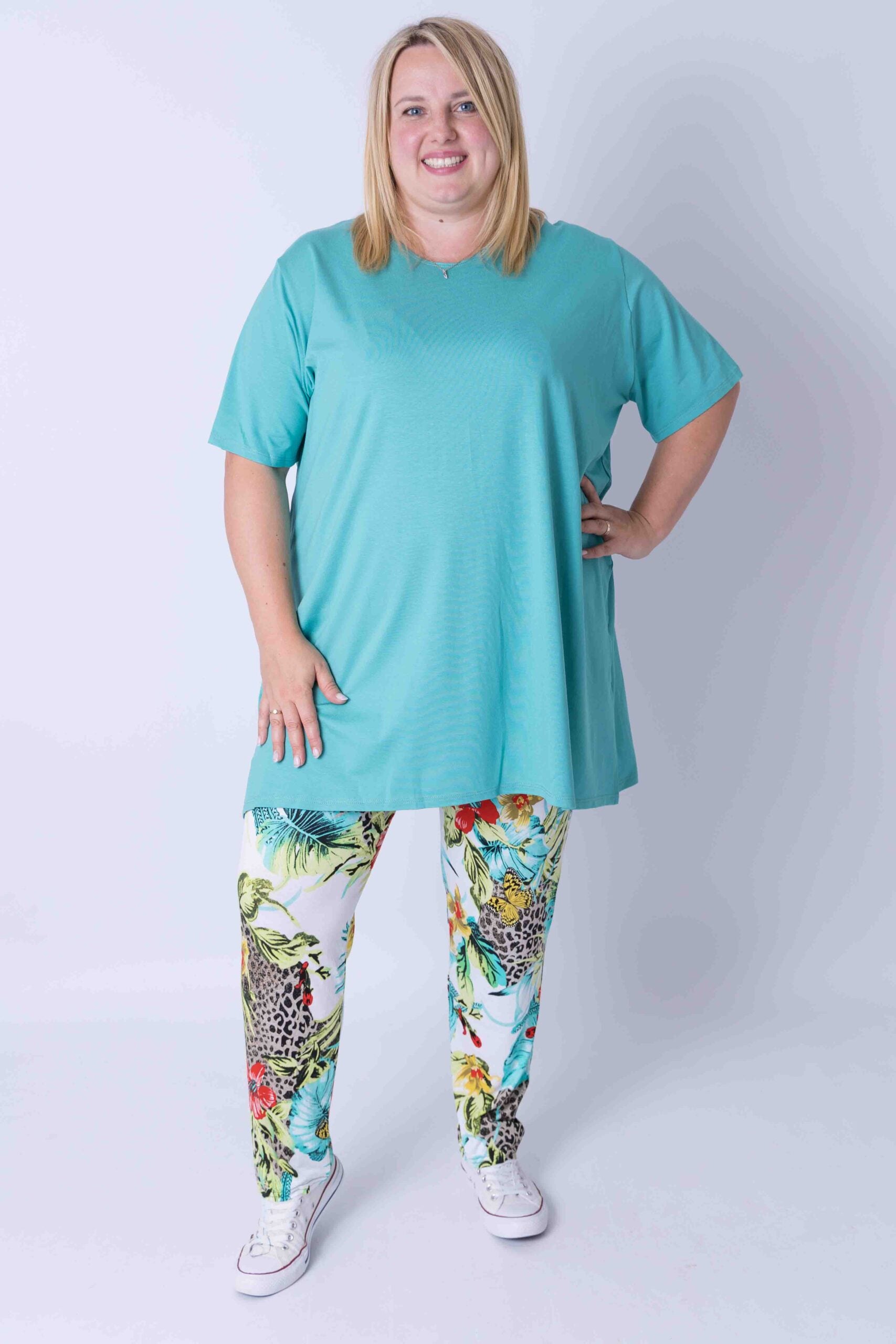 T-shirt Eva viscose 90cm zomer kleurtjes