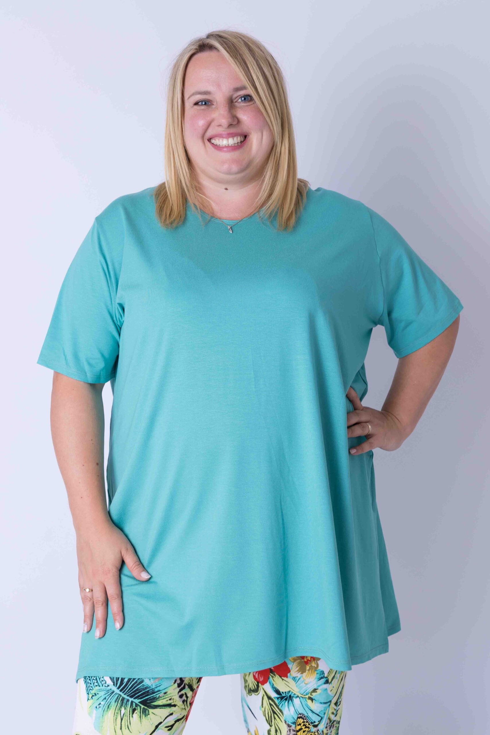 T-shirt Eva viscose 90cm zomer kleurtjes