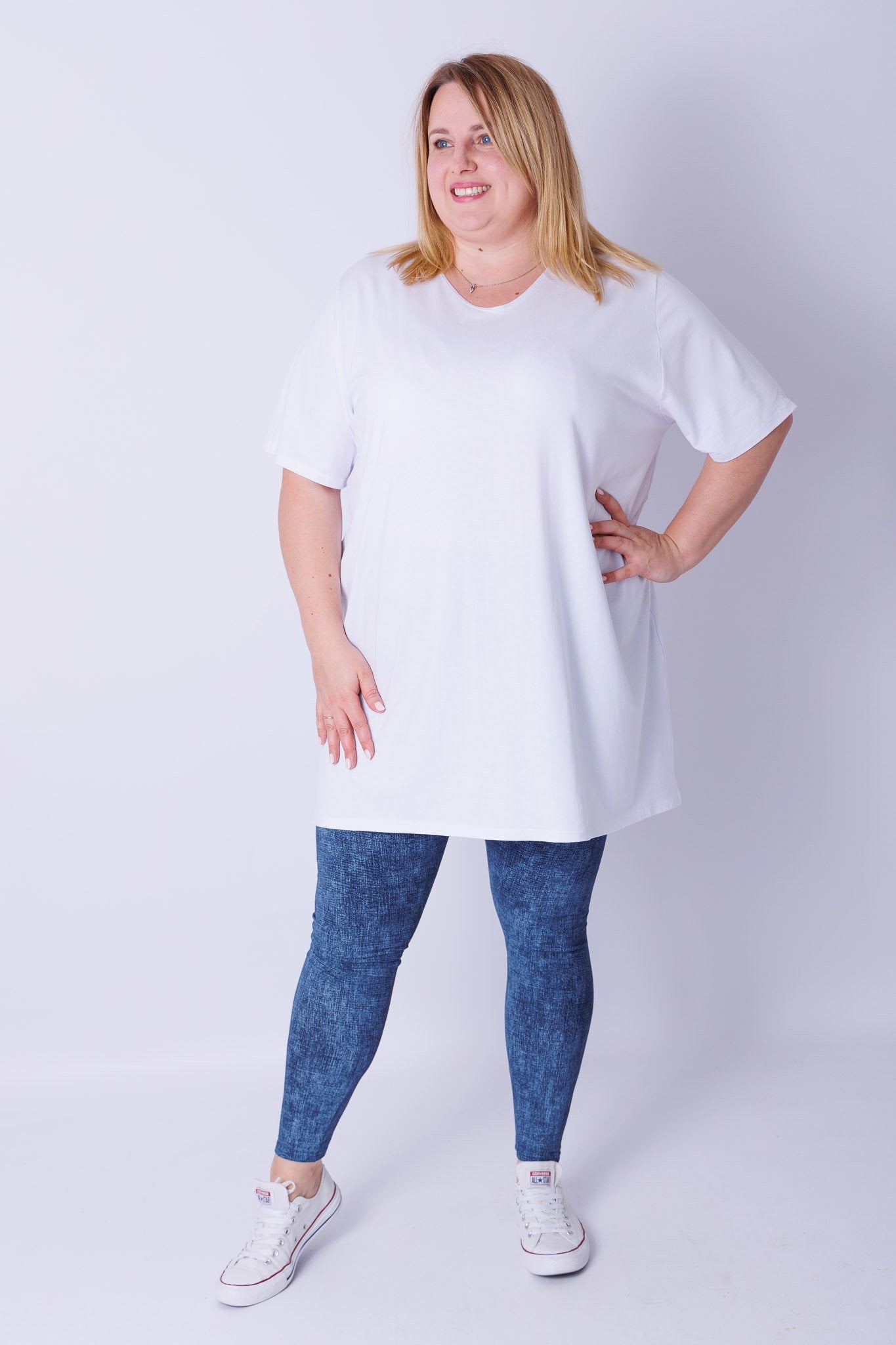 T-shirt Eva viscose 90cm zomer kleurtjes