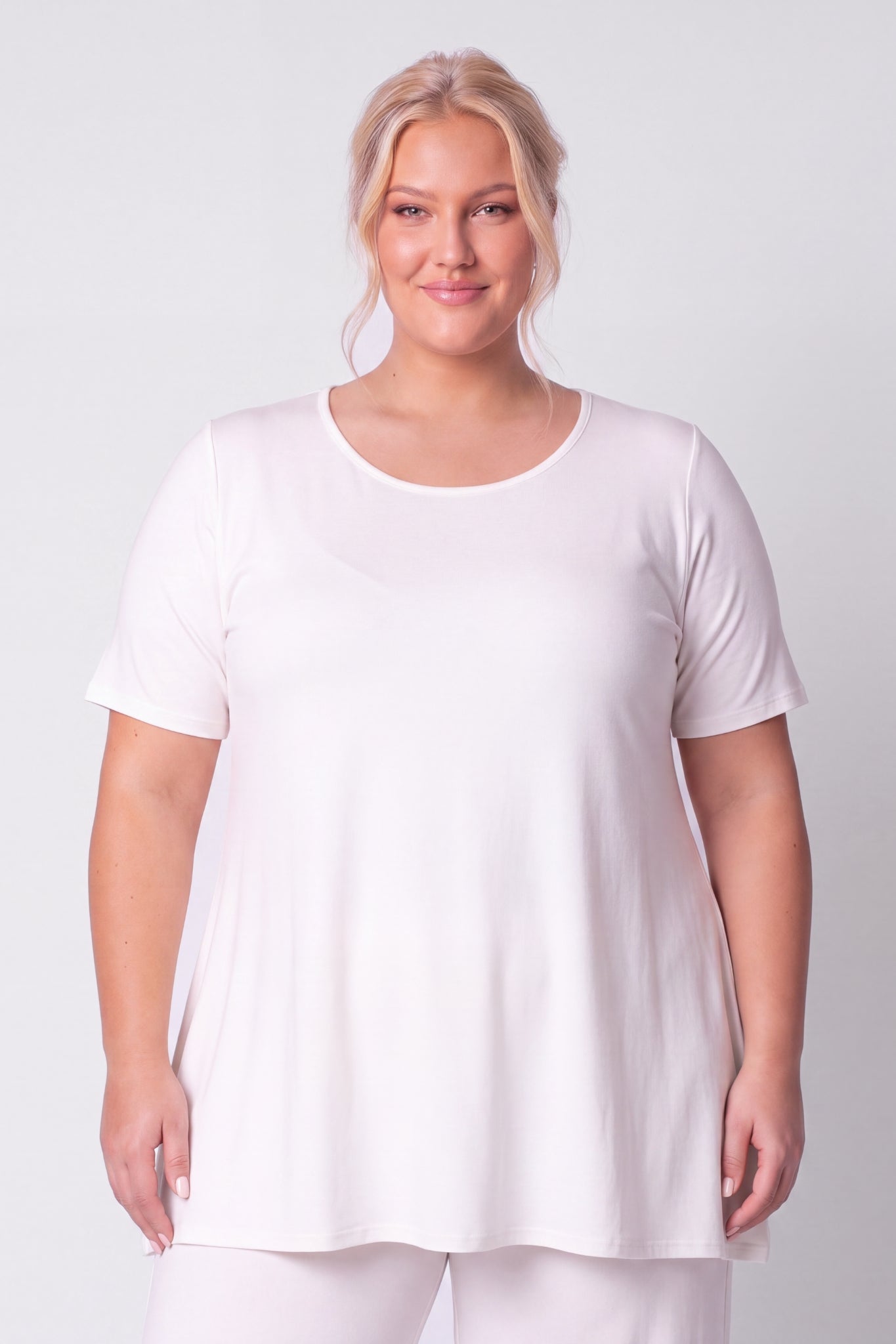 A-lijn shirt Durkje | 3/4 mouwen | Viscose | ca 86 cm