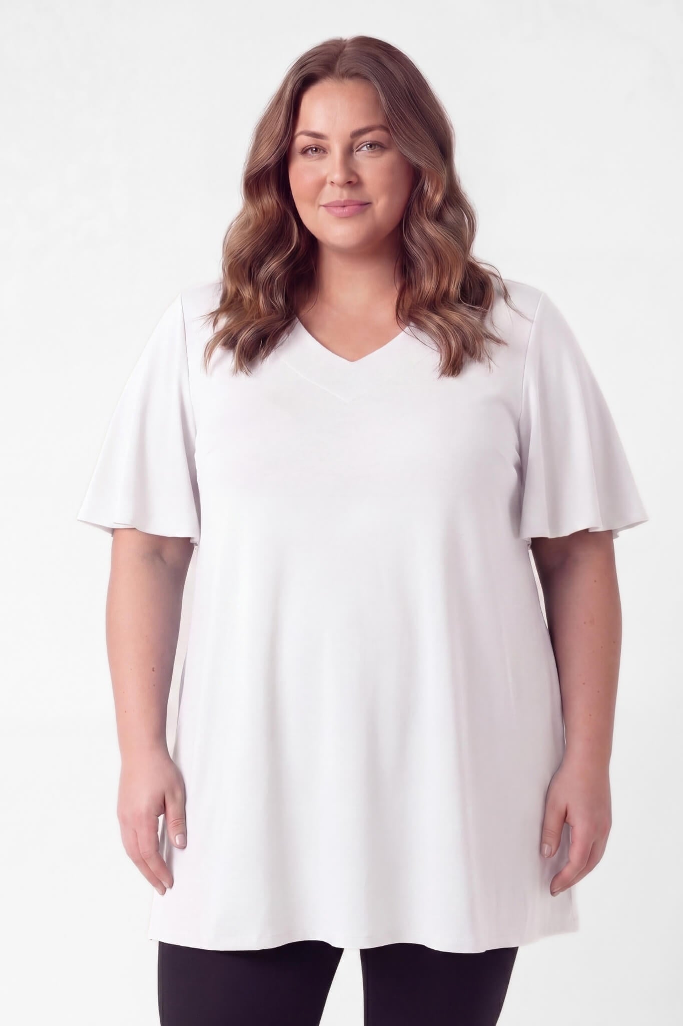 Top Karin 90cm | A-lijn | Viscose | Vlindermouw