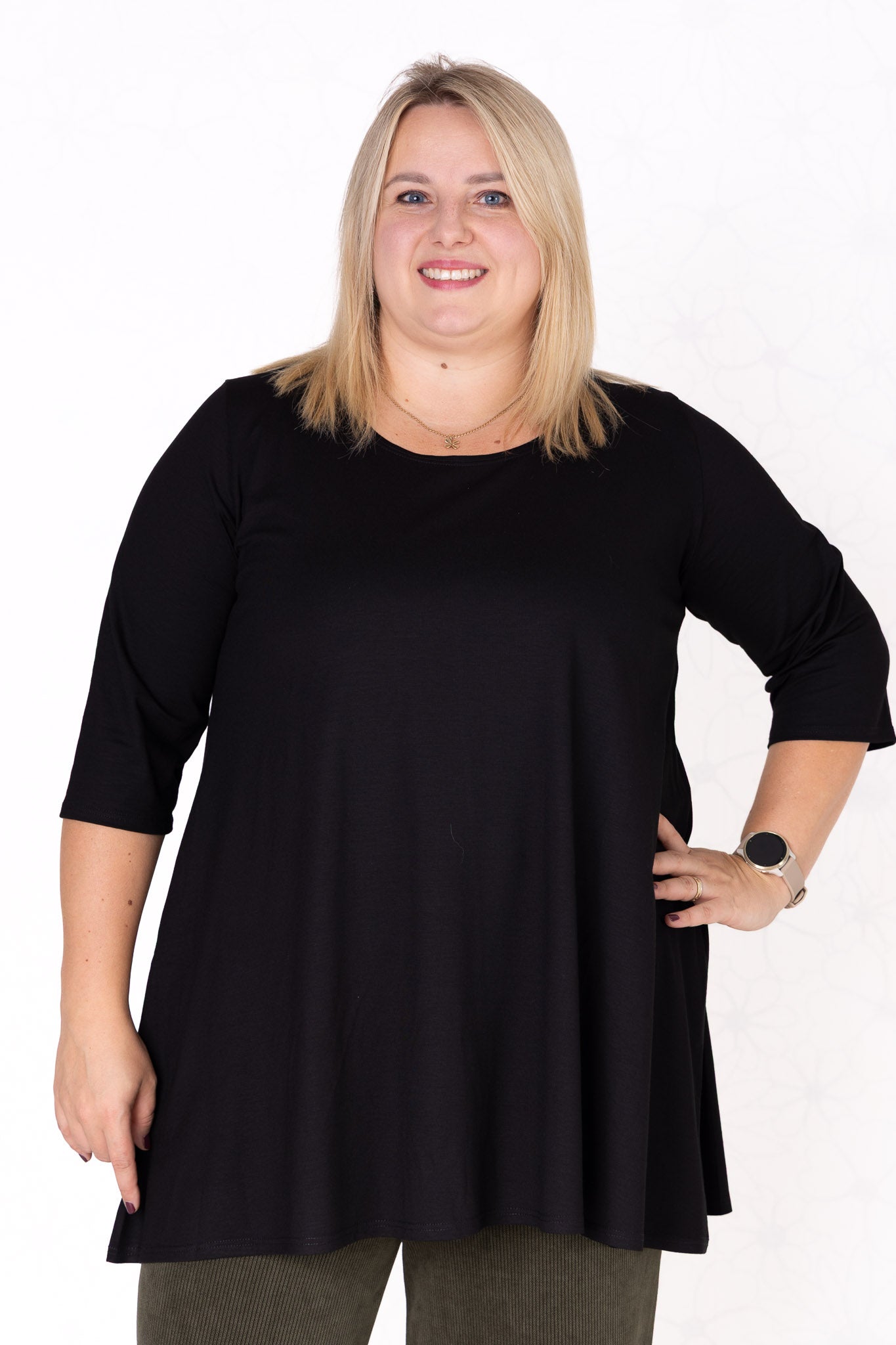 Top Durkje | 3/4 mouwen | Viscose | A-lijn | 80/86 cm
