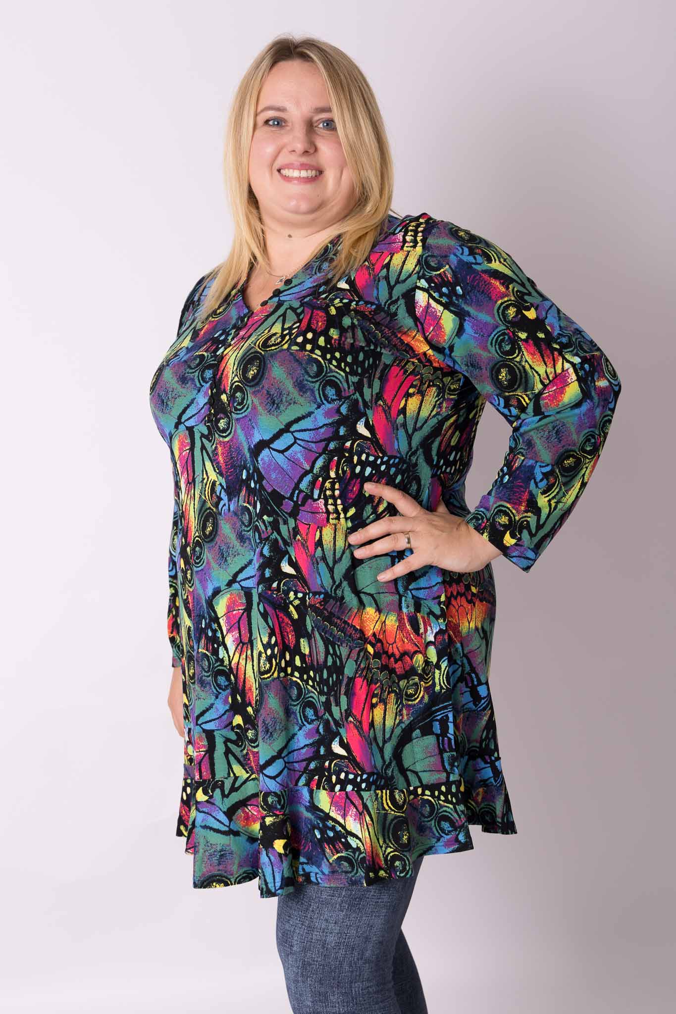Top Ada vlinder abstract 95-100 cm viscose
