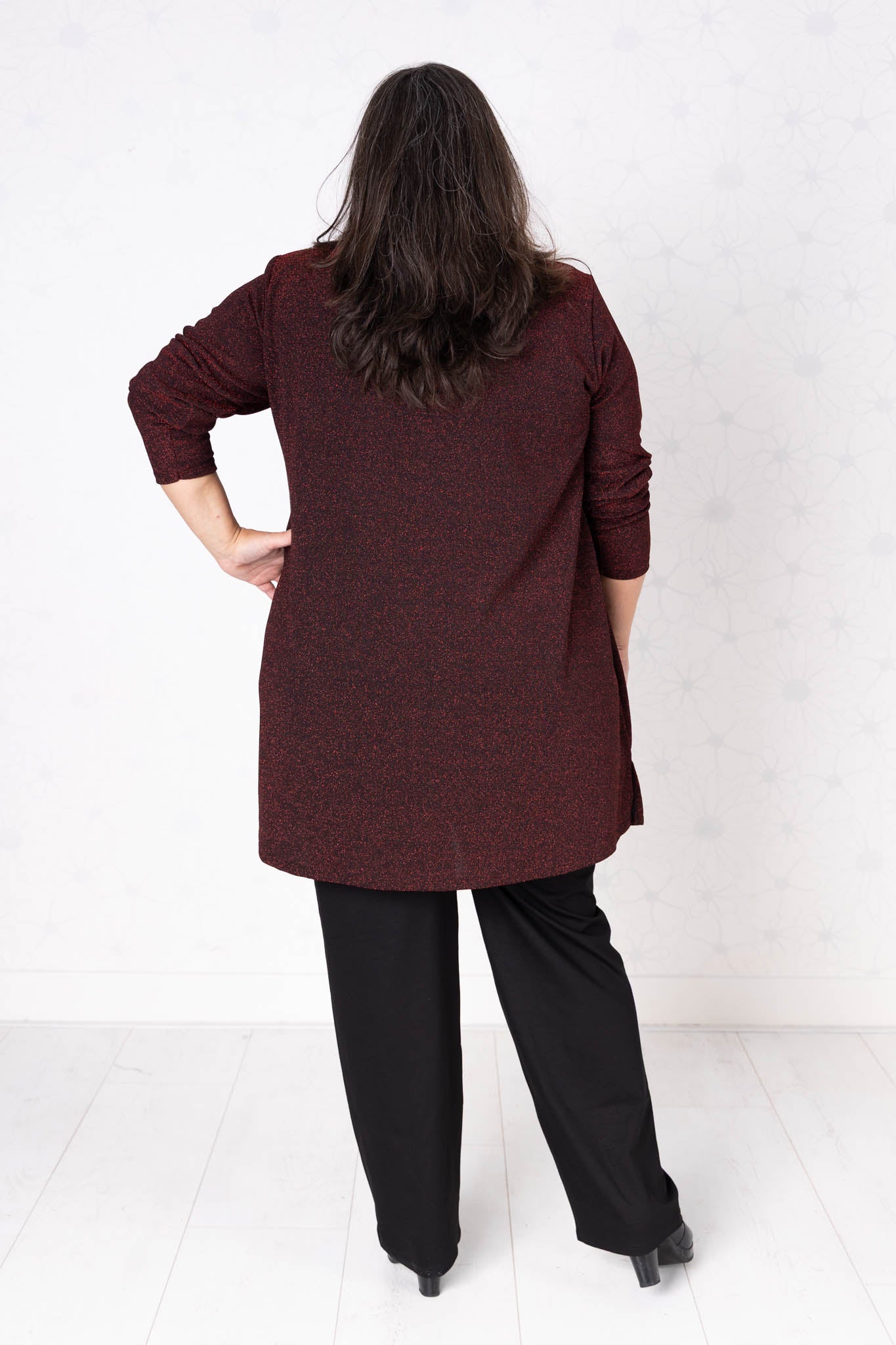 Top Erna Luna Sparkle | Feestelijke glans & comfort |vier kleuren | 90 cm