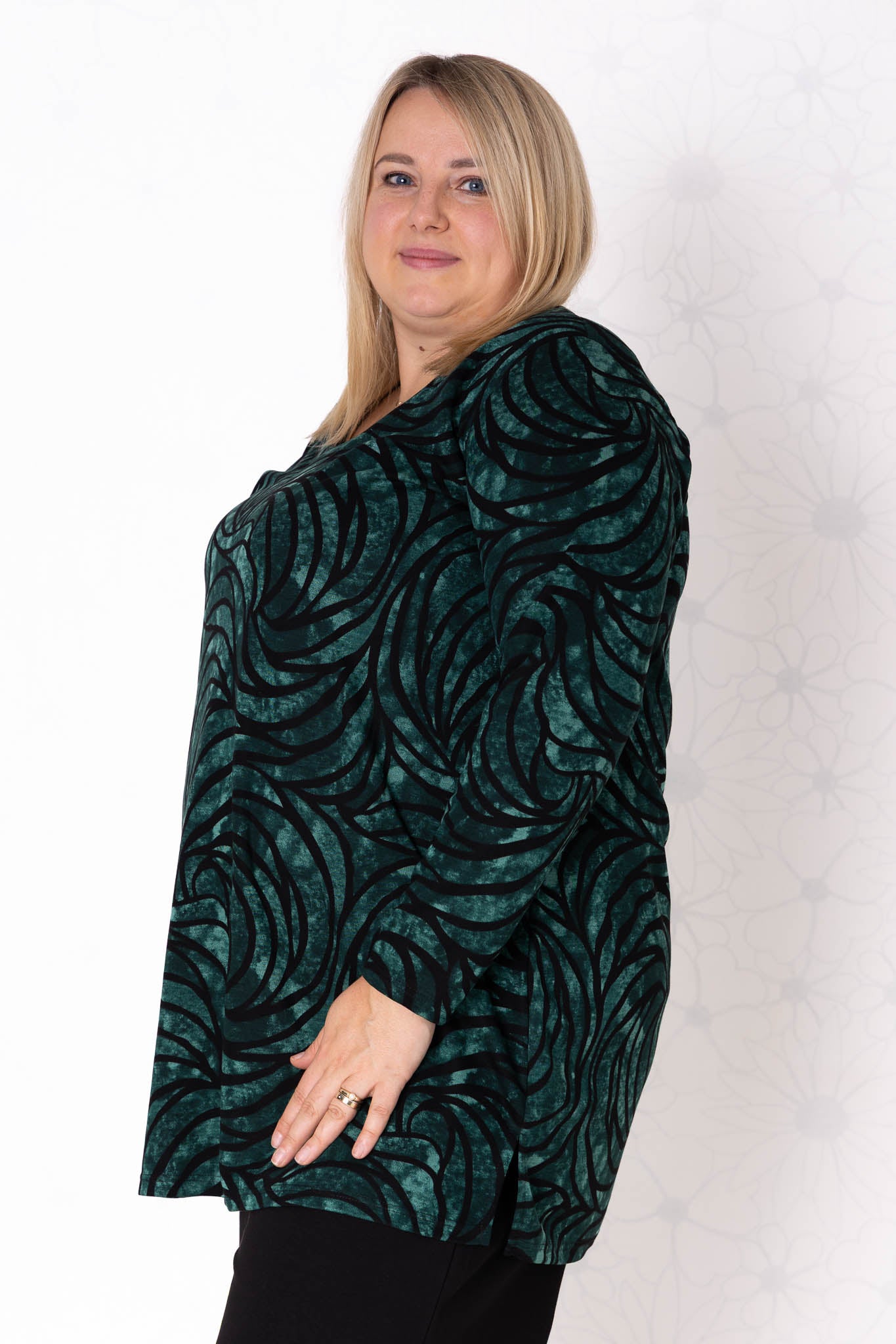 Top Erna | Mystic Green | Modal | 90 cm