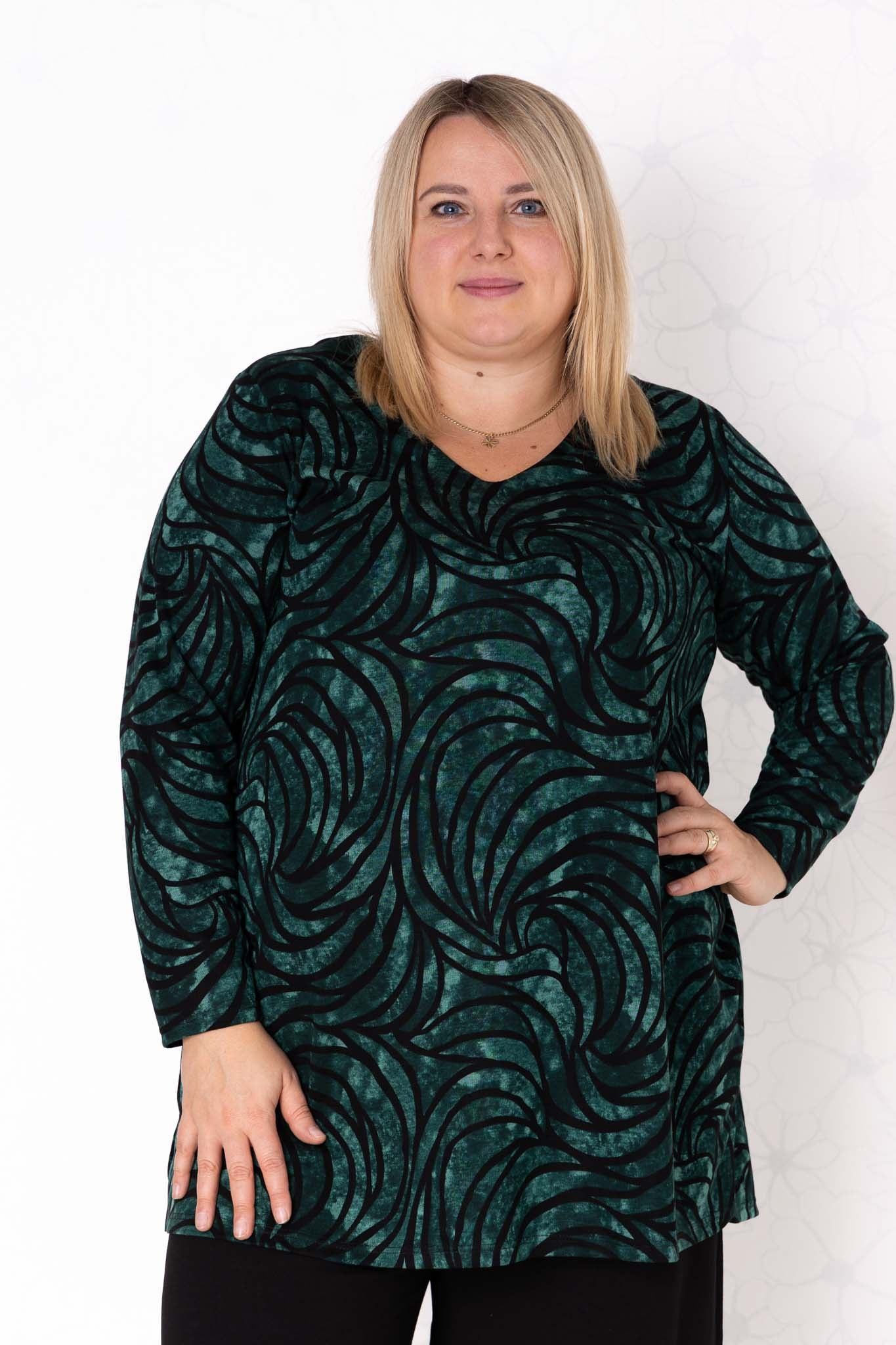 Top Erna | Mystic Green | Modal | 90 cm