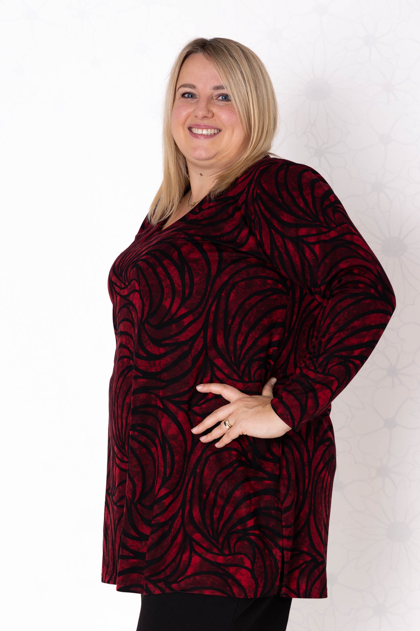 Top Erna | Mystic Red | Modal | 90 cm
