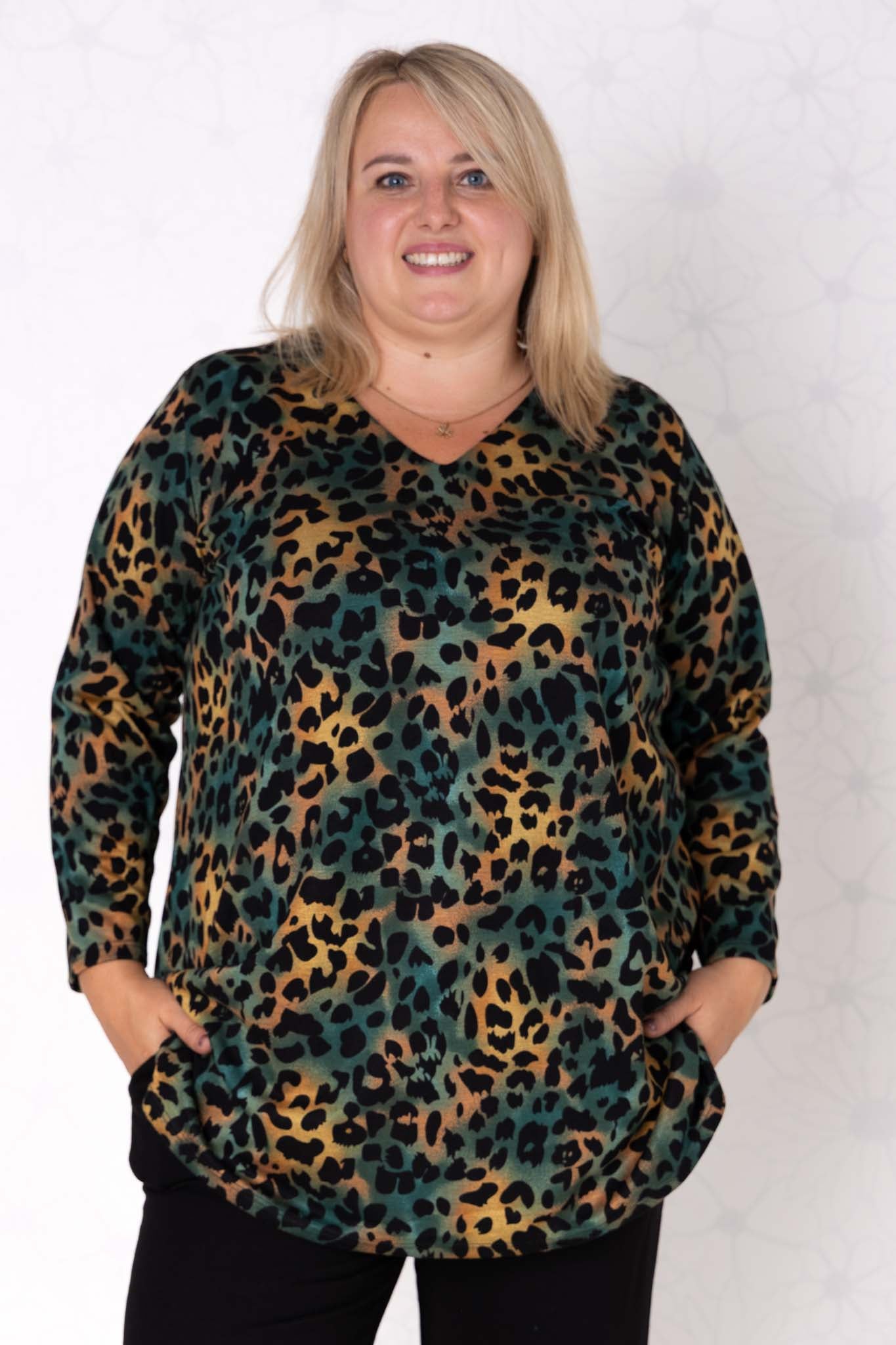 Top Erna | Modal | 90 cm | Panter Groen