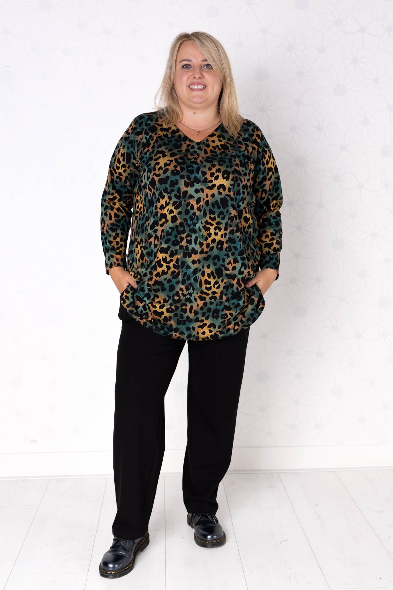 Top Erna | Modal | 90 cm | Panter Groen