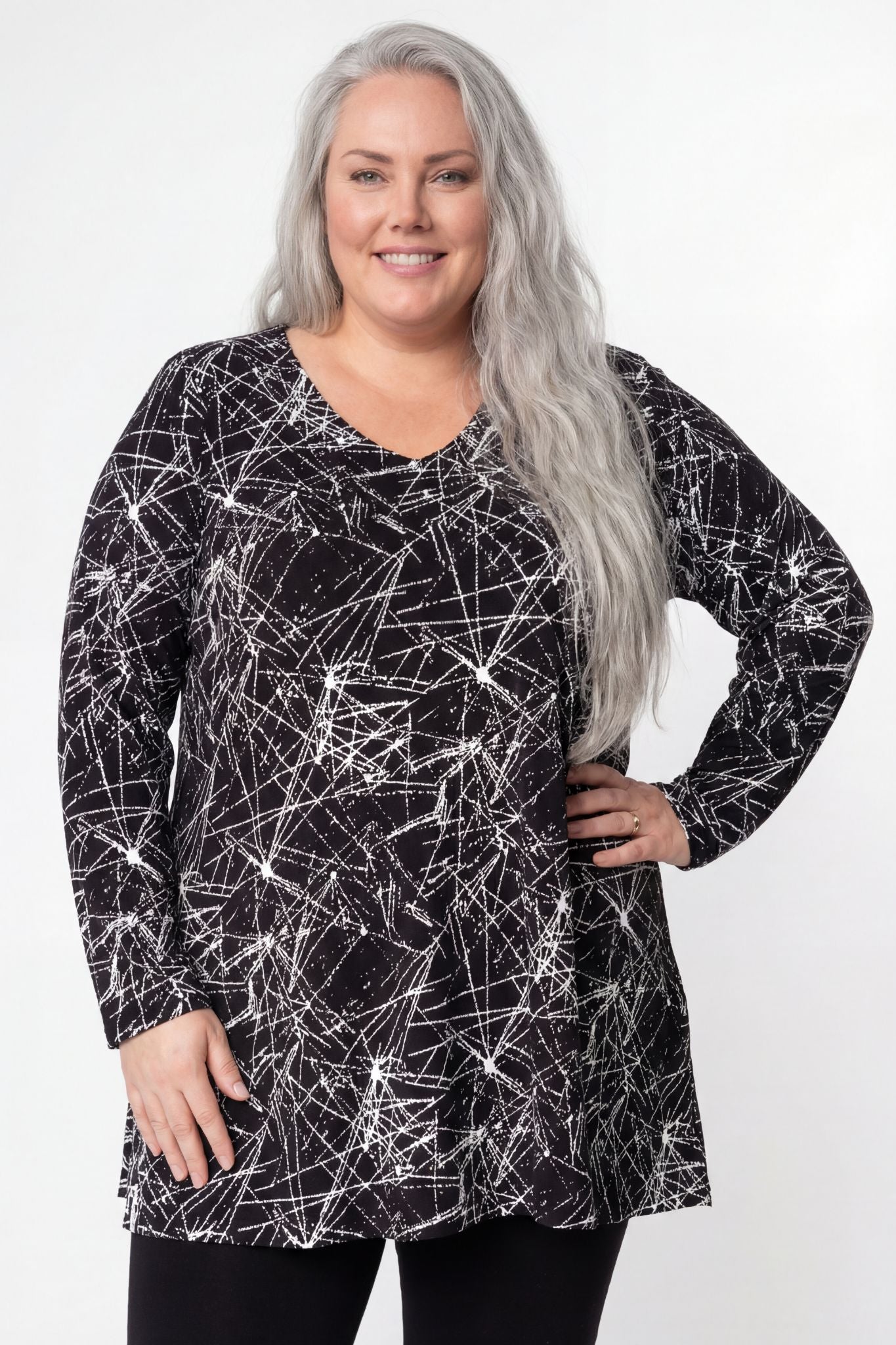 Top Erna| Zodiac Night| Viscose | 90 cm