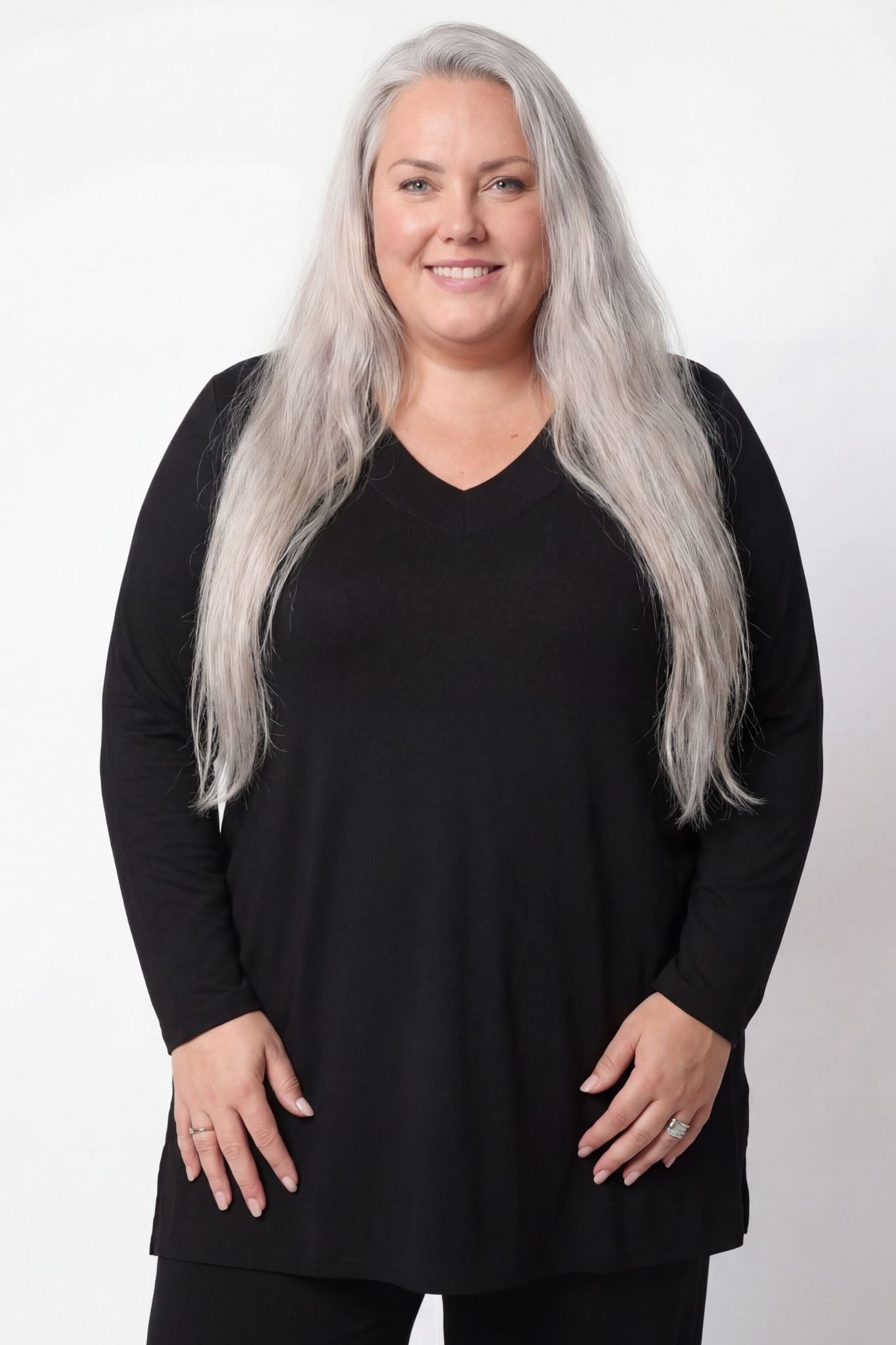 Top Erna | lange mouwen | viscose | 90cm