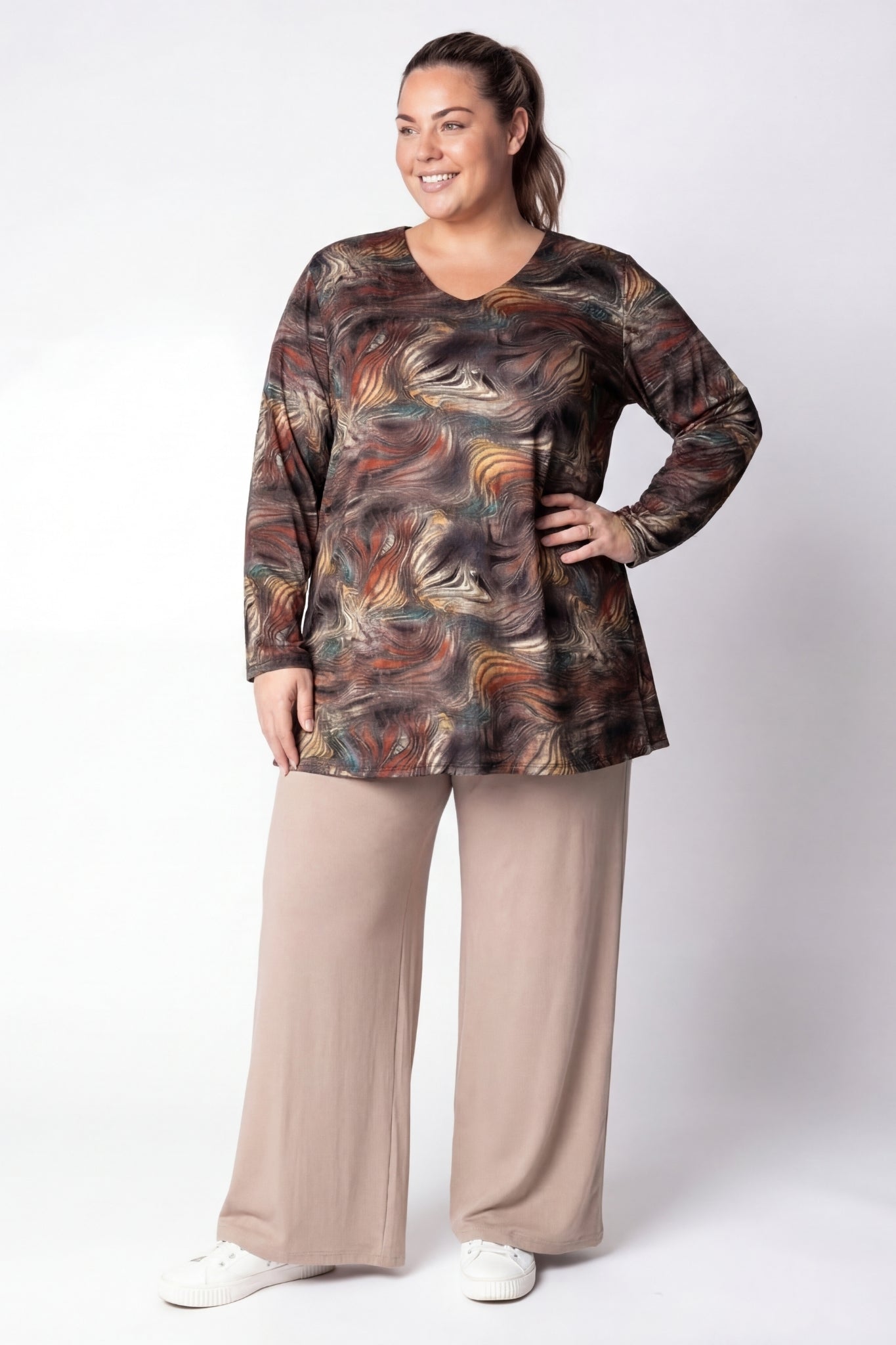 Top Erna| Cosmic Earth| Viscose | 90 cm
