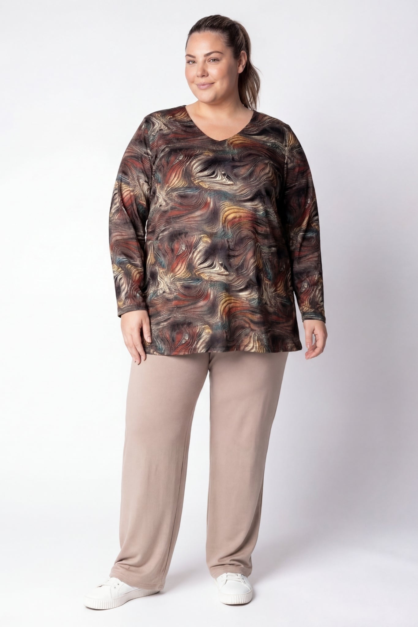 Top Erna| Cosmic Earth| Viscose | 90 cm