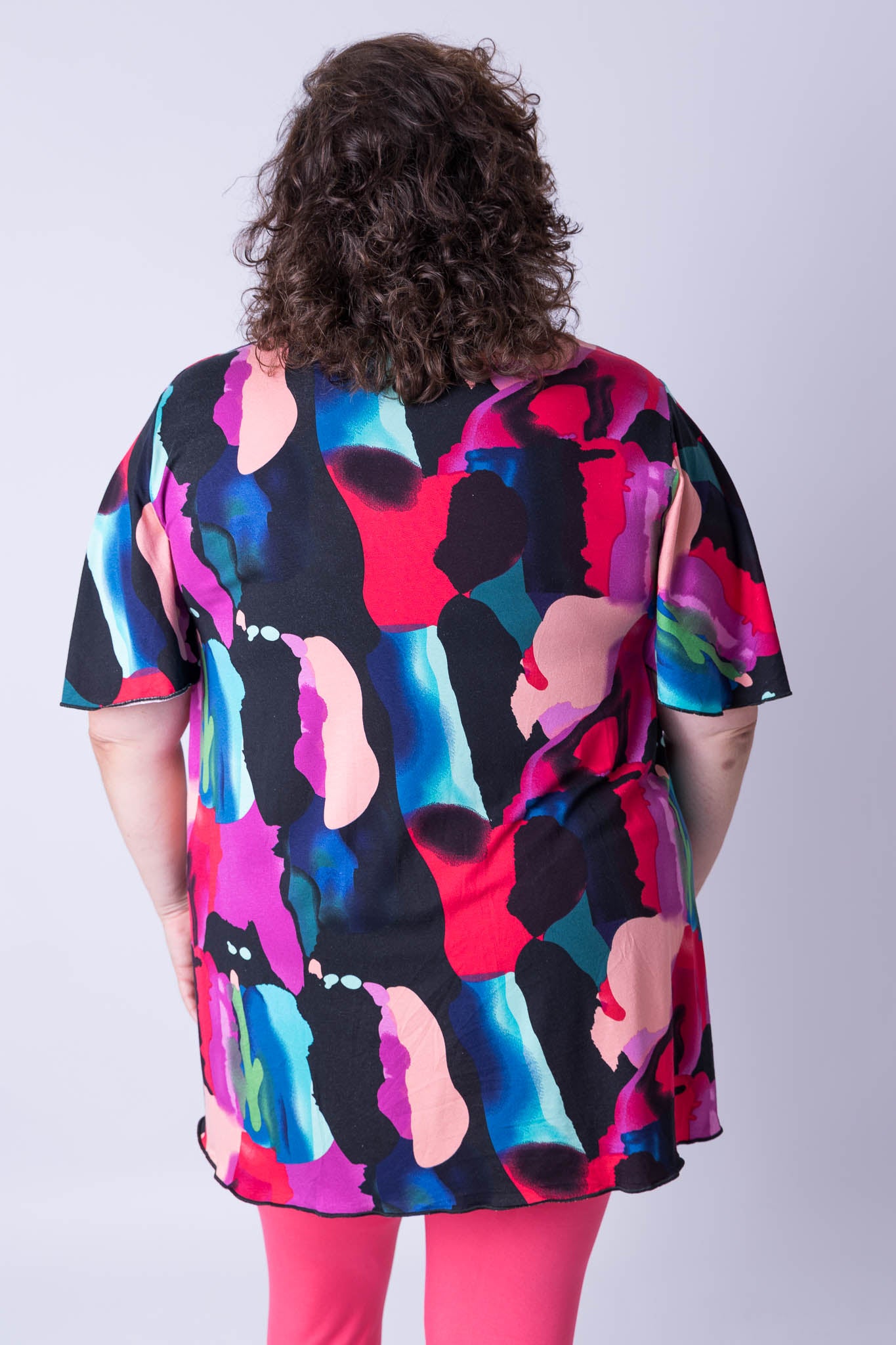 Top Karin fleurige vlekjes 90 cm viscose