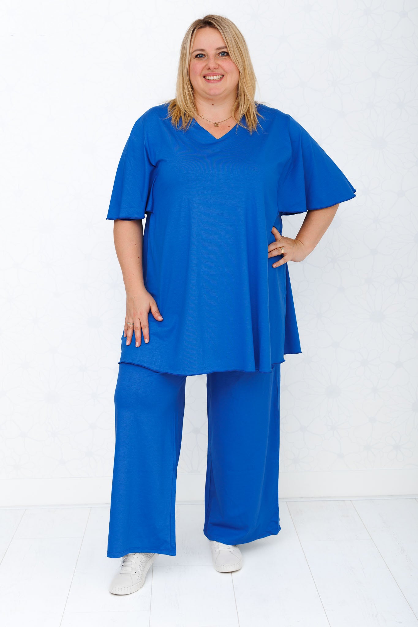 Top Karin 90cm | A-lijn | Viscose | Vlindermouw